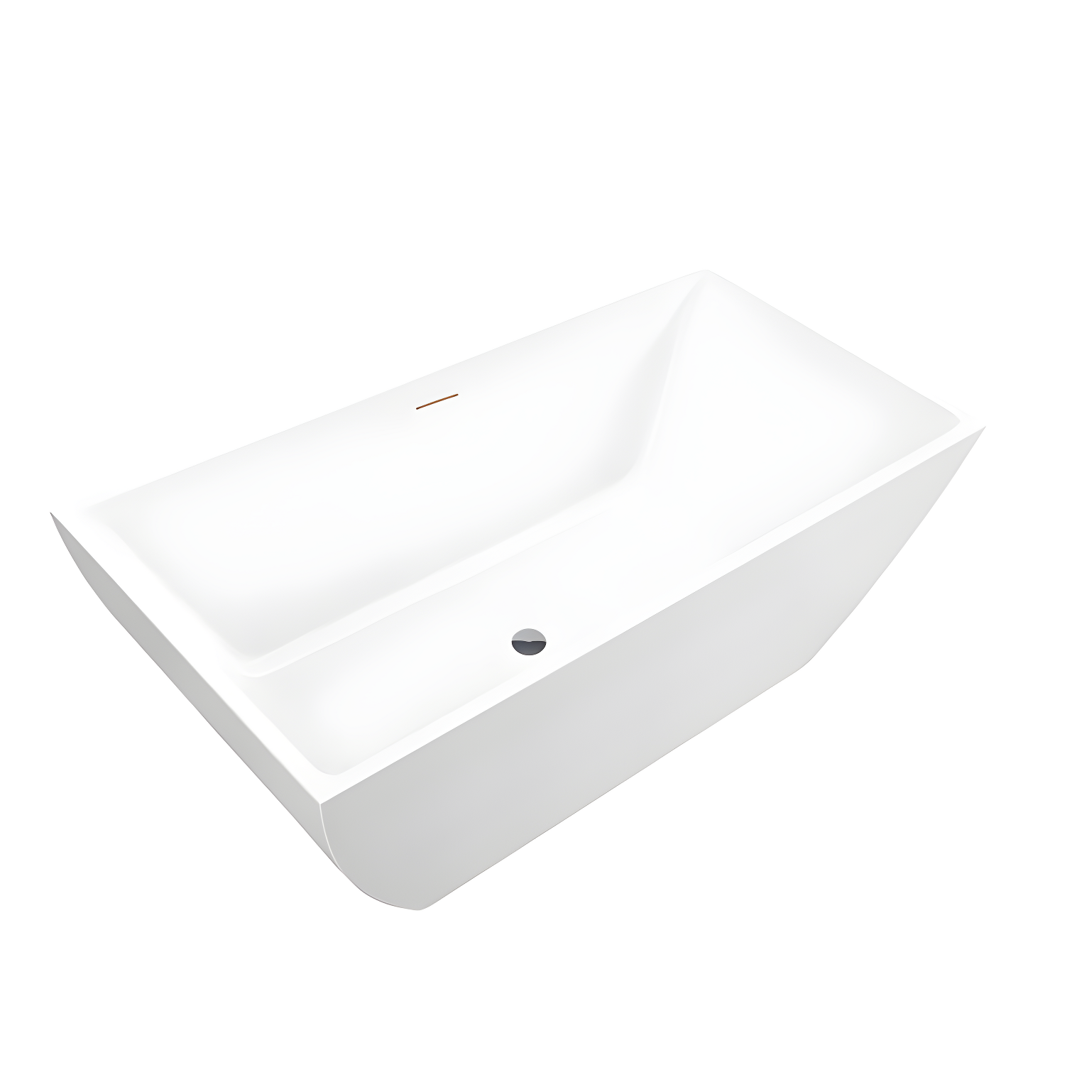 66.9" x 33" Freestanding Soaking Bathtub