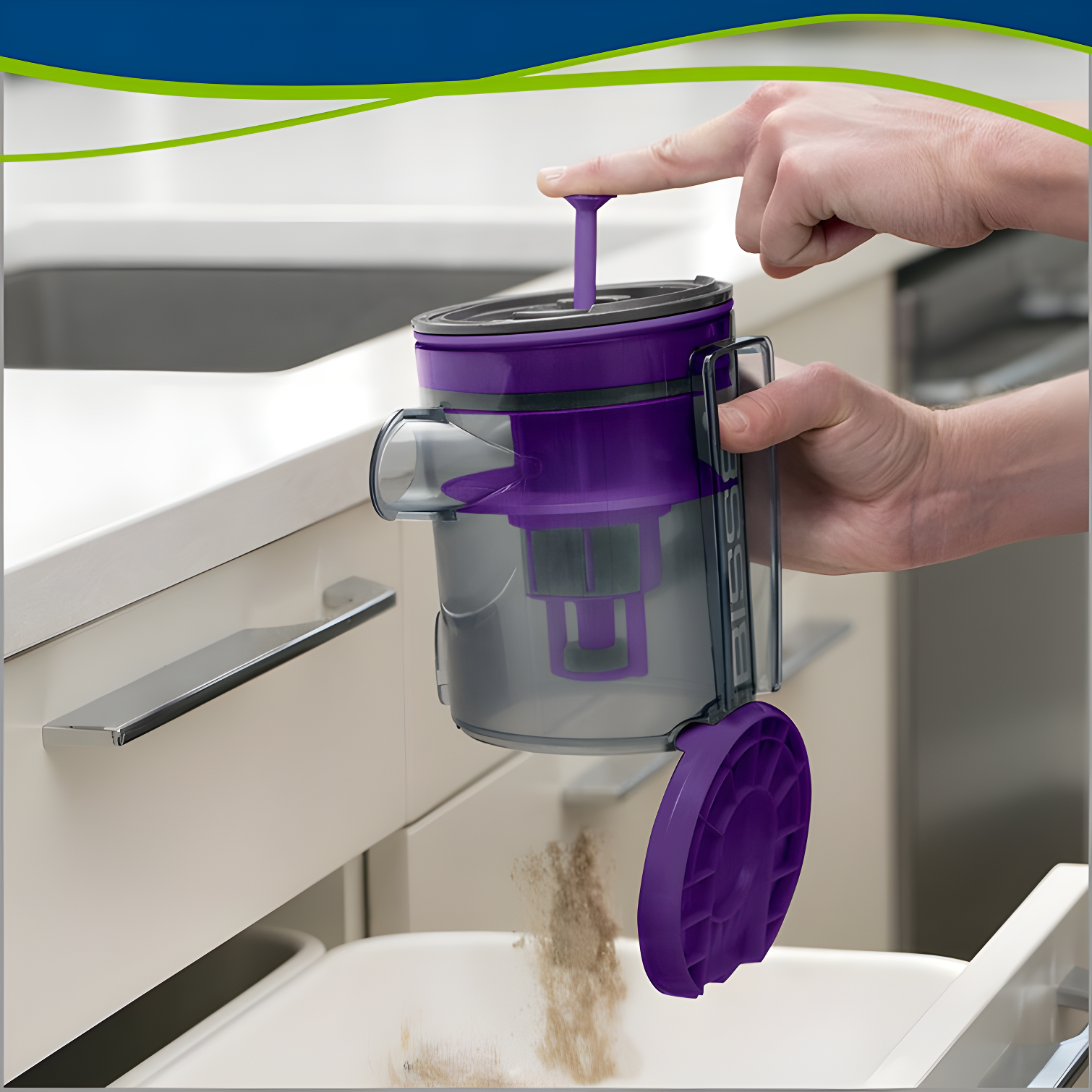 BISSELL Symphony Pet Steam Mop and Steam Vacuum Cleaner for Hardwood and Tile Floors, with Microfiber Mop Pads, 1543A,Purple