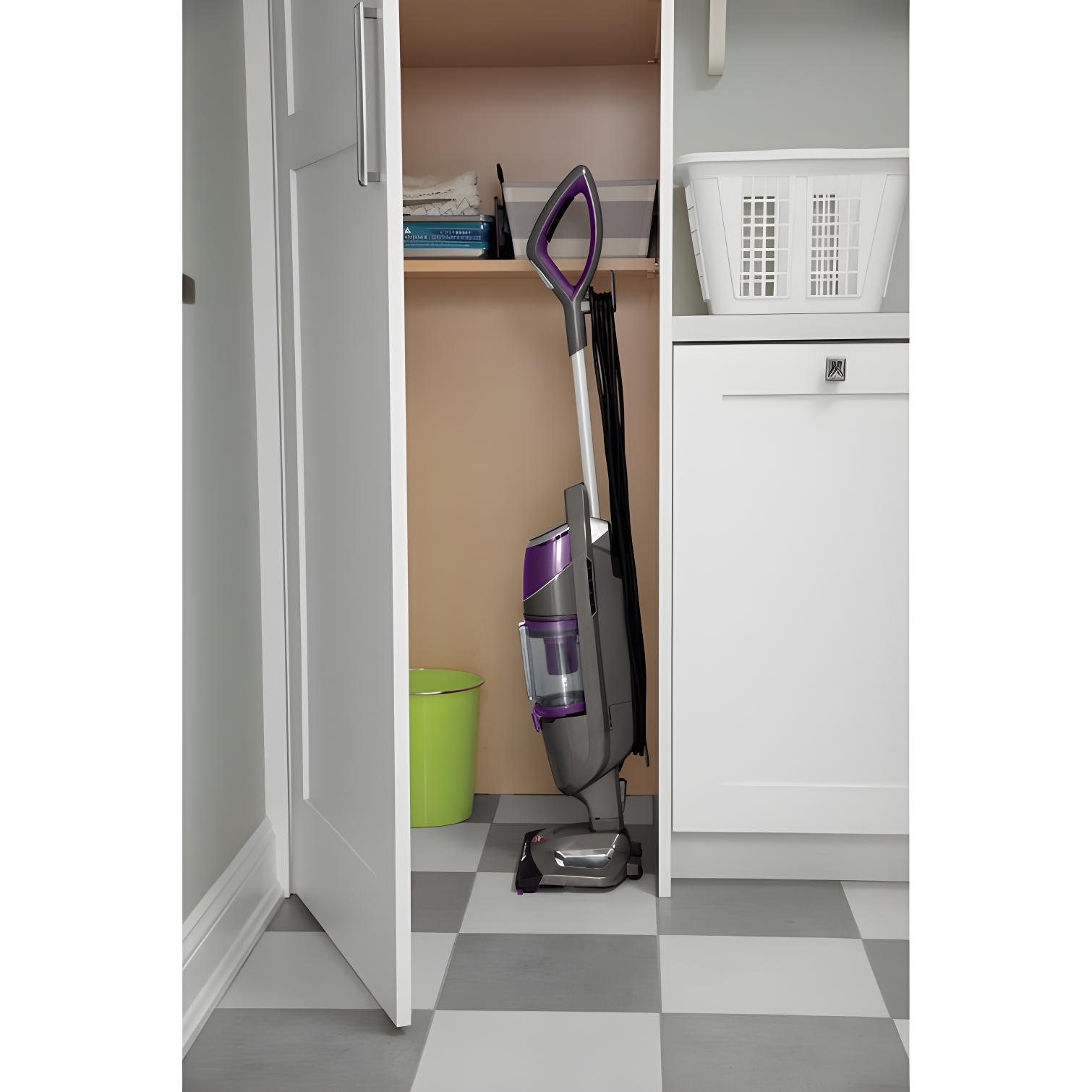 BISSELL Symphony Pet Steam Mop and Steam Vacuum Cleaner for Hardwood and Tile Floors, with Microfiber Mop Pads, 1543A,Purple