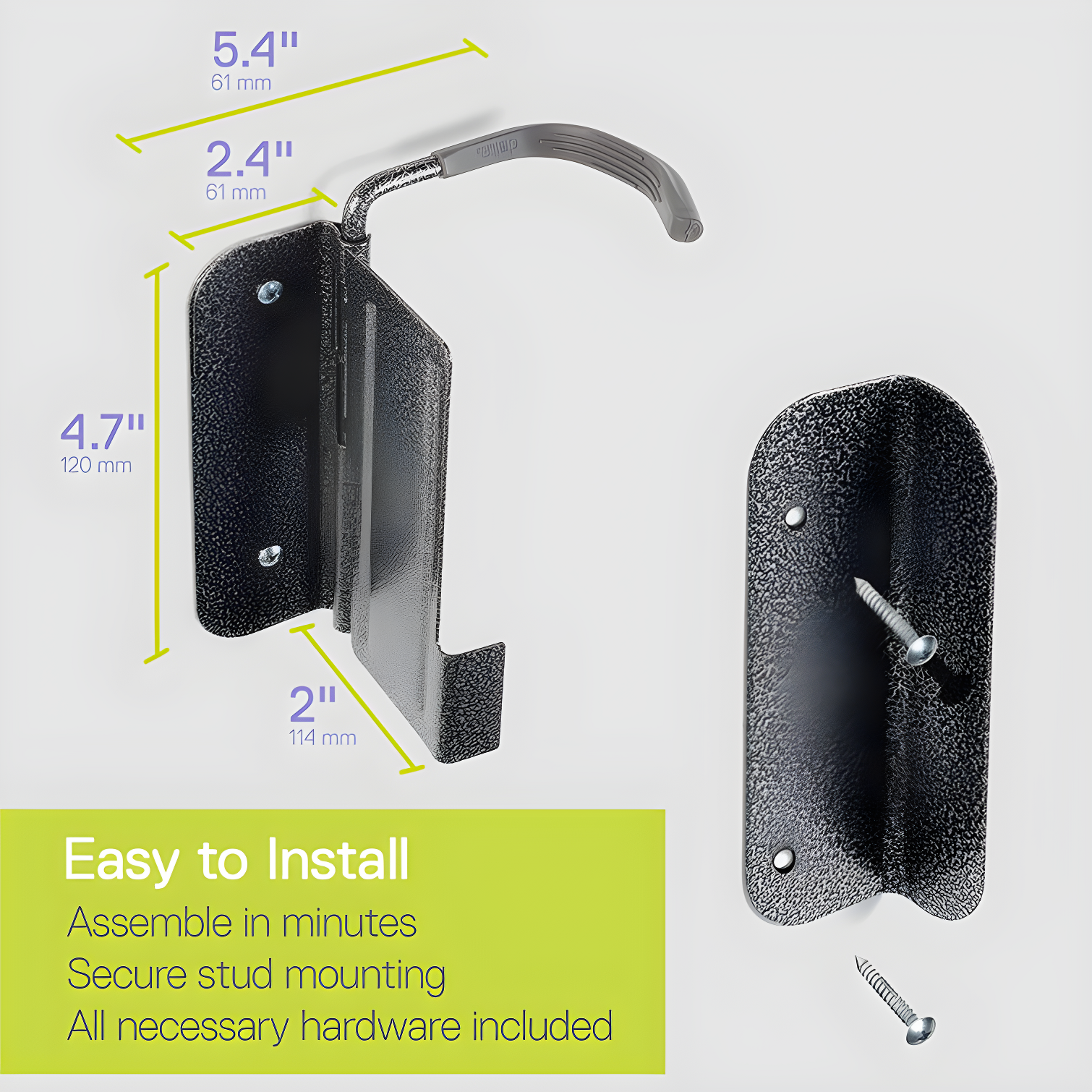 Single Bike Hinge Wall Mount Rack