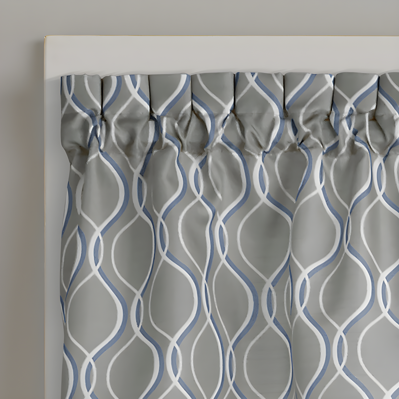 Curtainworks Bettie Geometric Tailored 58" Window Valance