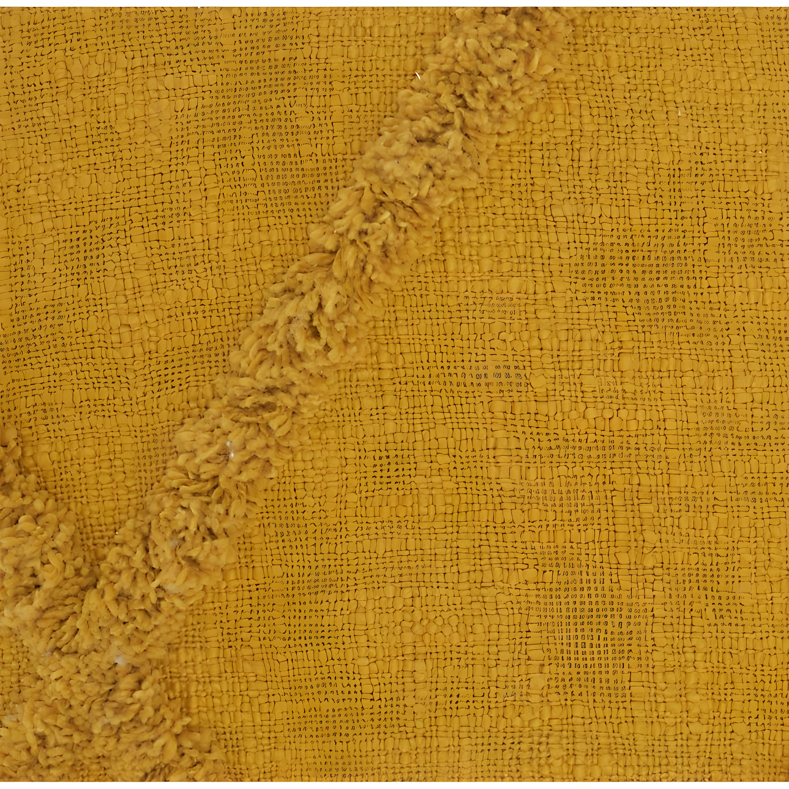 18"x18" Distressed Diamond Square Throw Pillow Mustard - Mina Victory: Cotton, Zipper Closure, Indoor Use