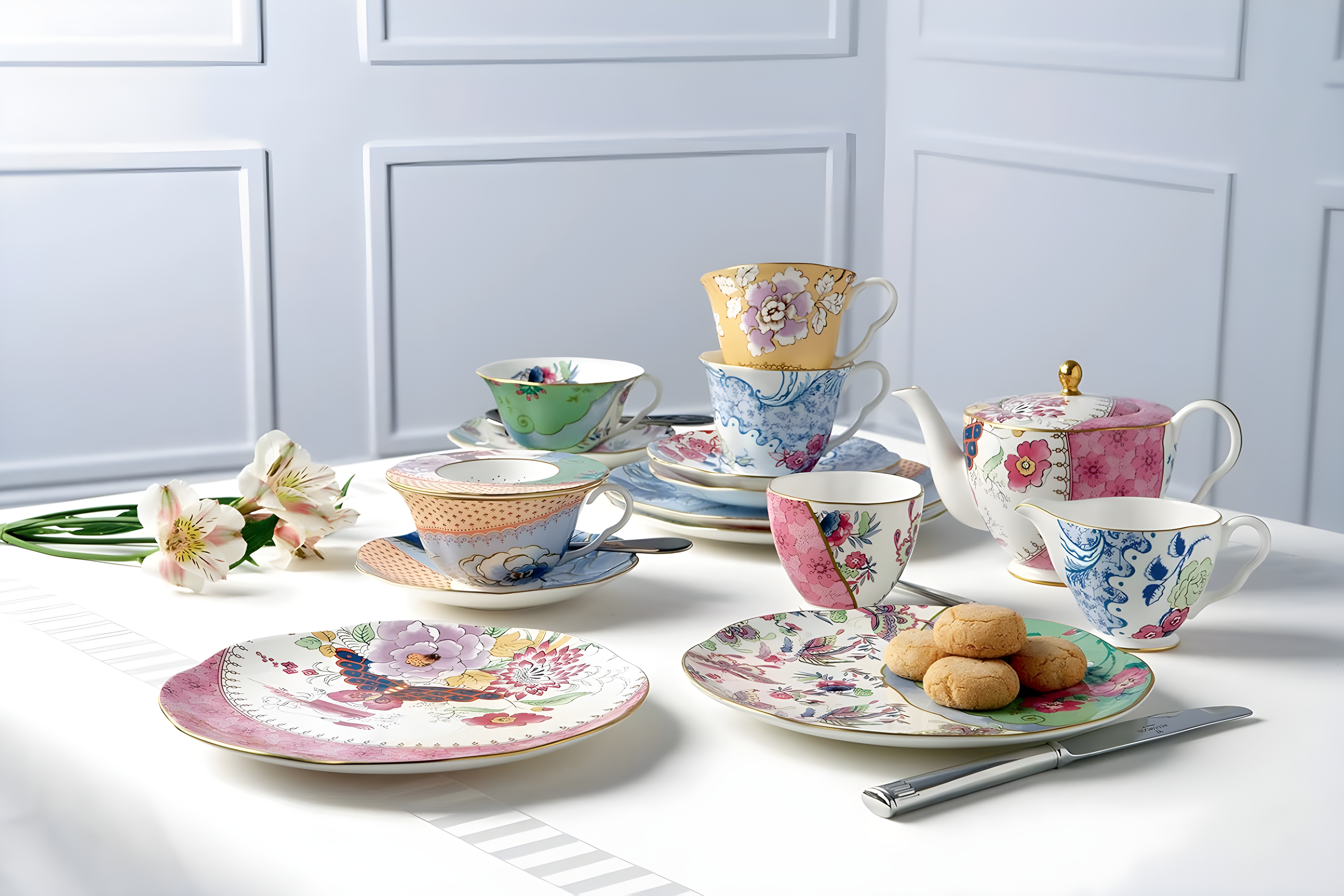 Wedgwood Butterfly Bloom Teapot