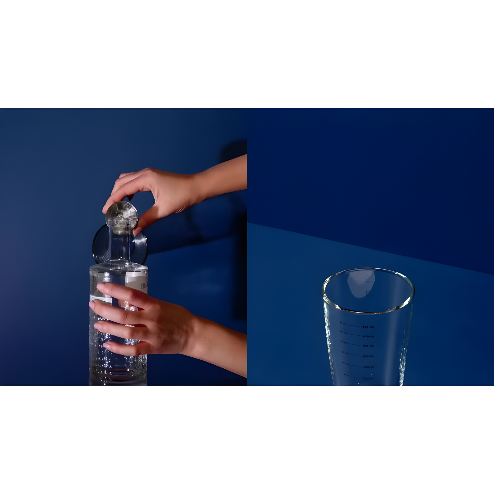 Houdini 18oz Glass Cocktail Shaker: Clear, Nonslip Base, Dishwasher-Safe, 9" Height, 18oz Capacity