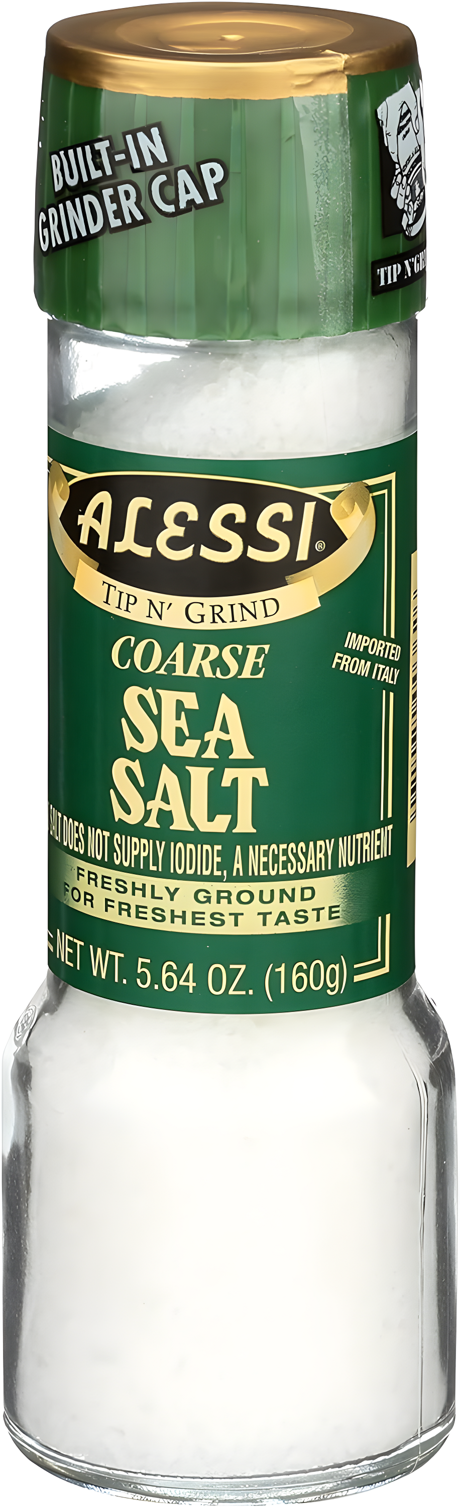 Alessi Grinder Sea Salt, 5.64 Ounce