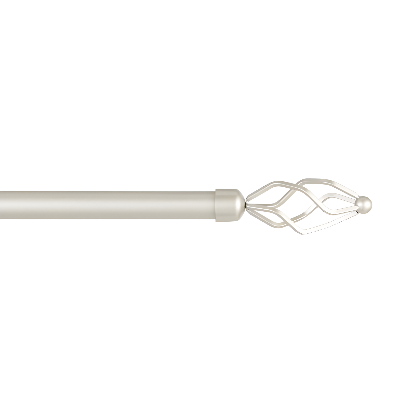 Amalgamated Textiles Exclusive Home Lancelot 1" Window Curtain Rod and Finial Set, Adjustable