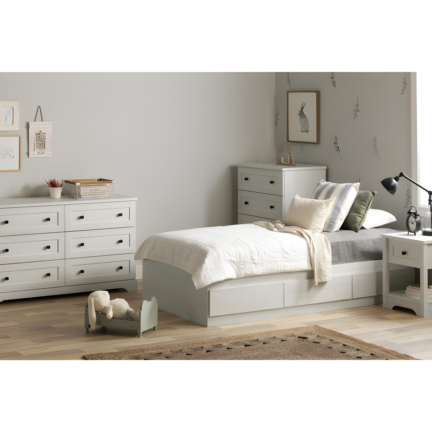 Hazen Twin 3 Drawer Mate's & Captain's Bed by South Side Living