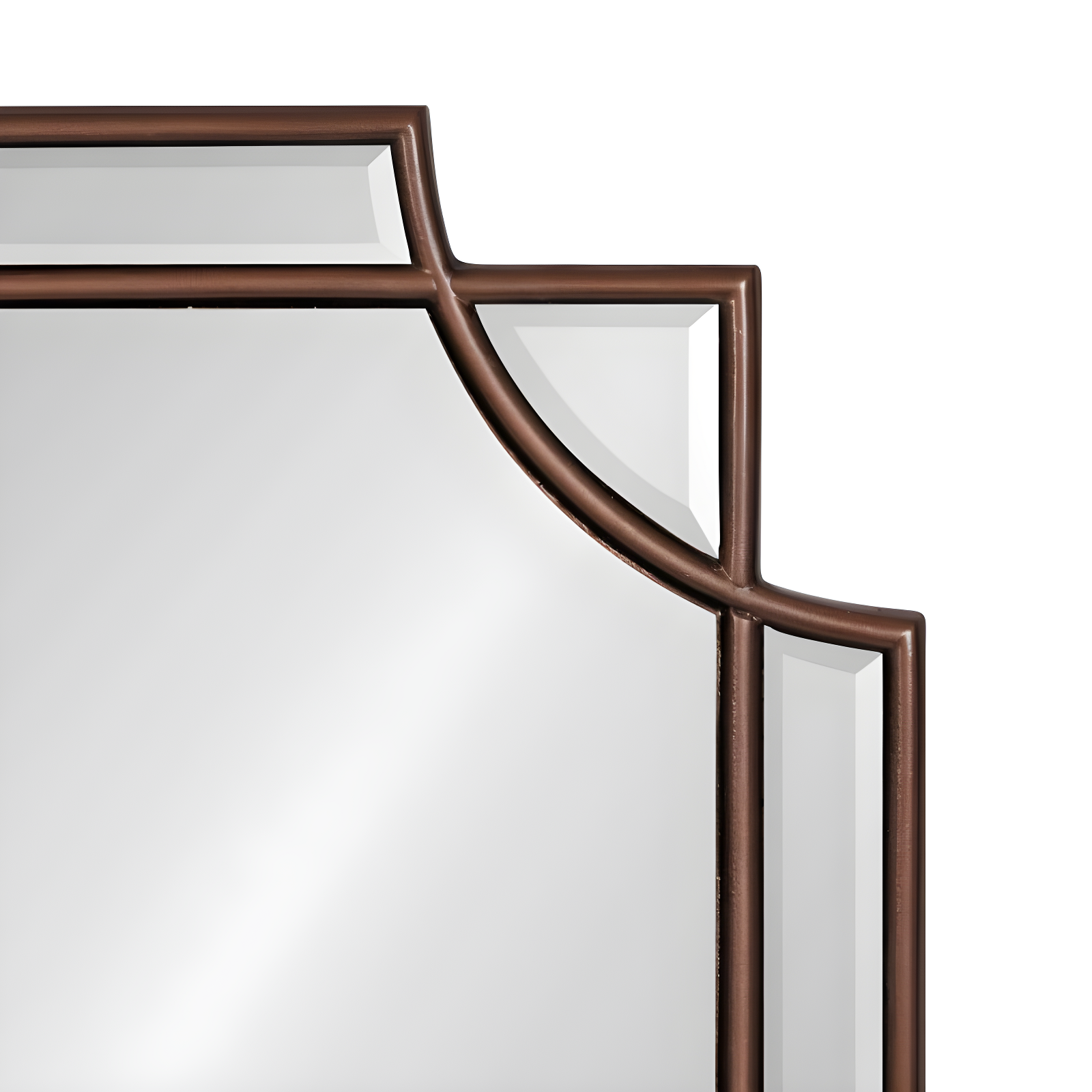 16" x 42" Minuette Decorative Framed Wall Mirror Bronze - Kate & Laurel All Things Decor: Modern Style, No Assembly Required, Wall Mount