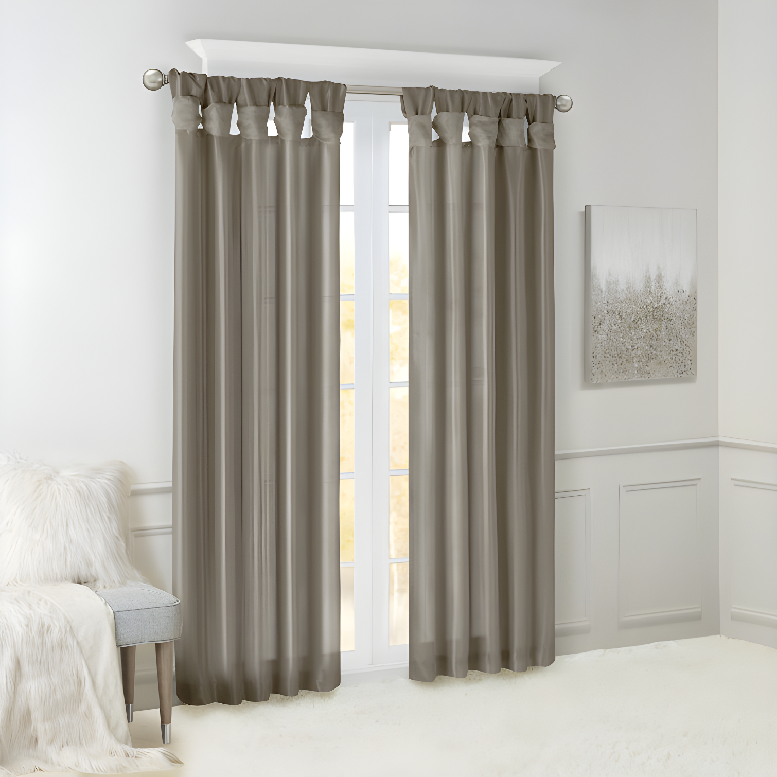 Madison Park Rivau Light-Filtering Single Curtain Panel