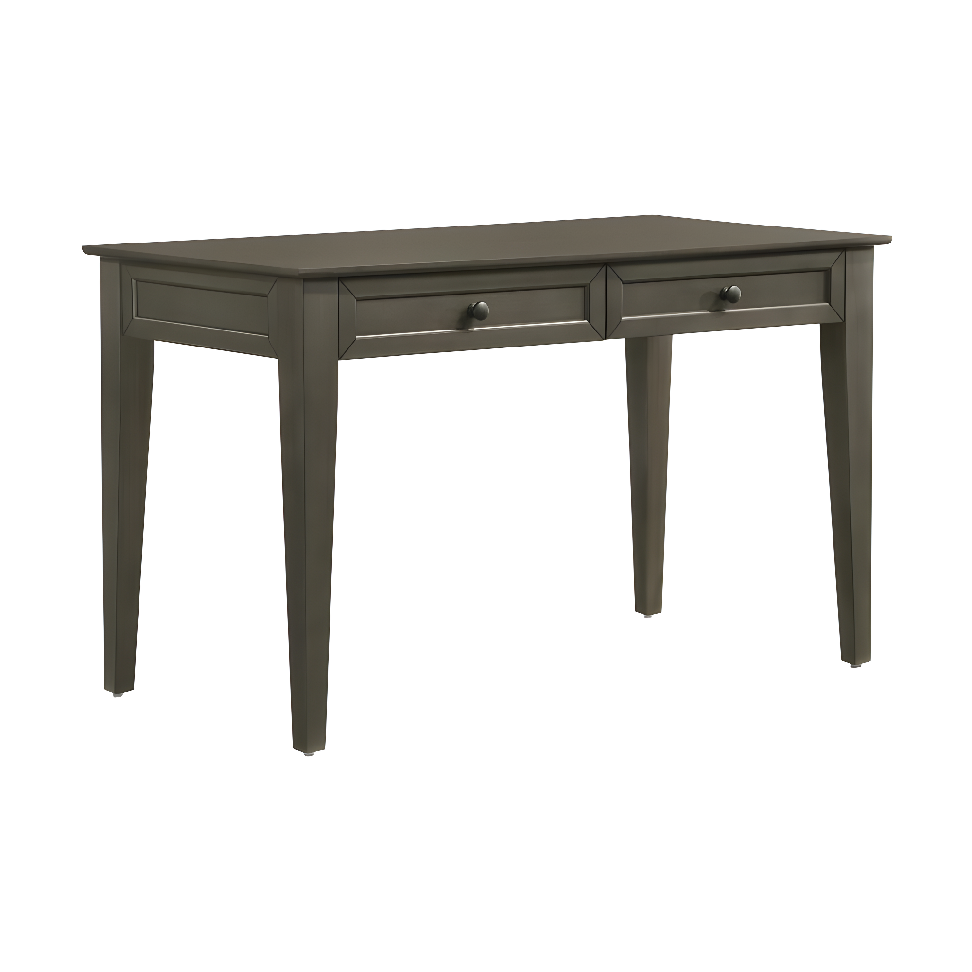 Intercon Furniture San Mateo Home Office 50" Wood Writing Desk in Gray