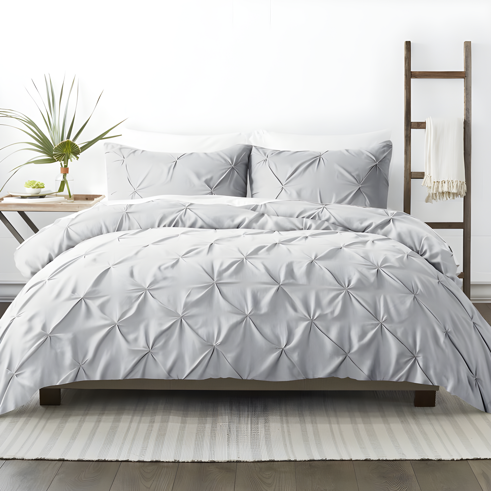 Becky Cameron Pinch Pleat Textured Duvet Cover Set