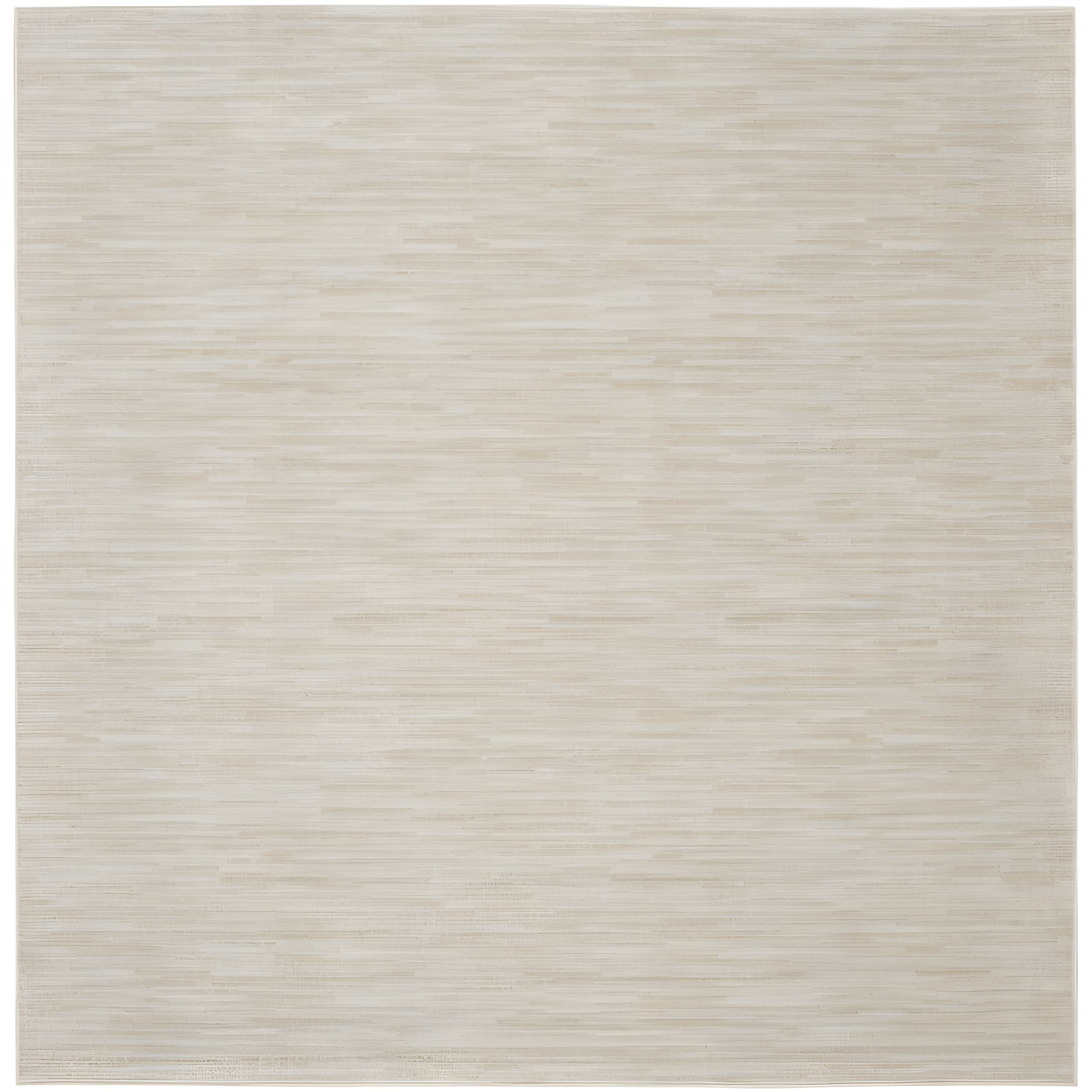 Nourison Essentials Easy Care Indoor Outdoor Area Rug - Ivory Beige 5' x Square