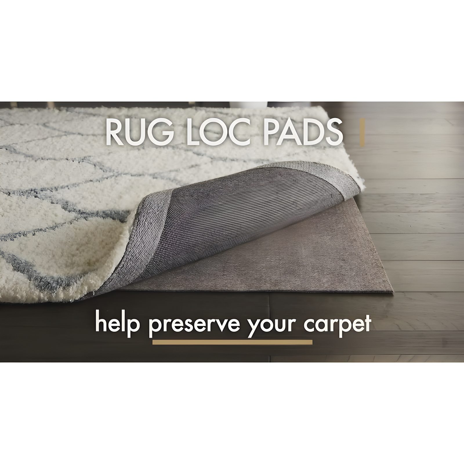 Nourison Rug-Loc Dual Sided Grey Rug Pad 7'6" x 9'8"