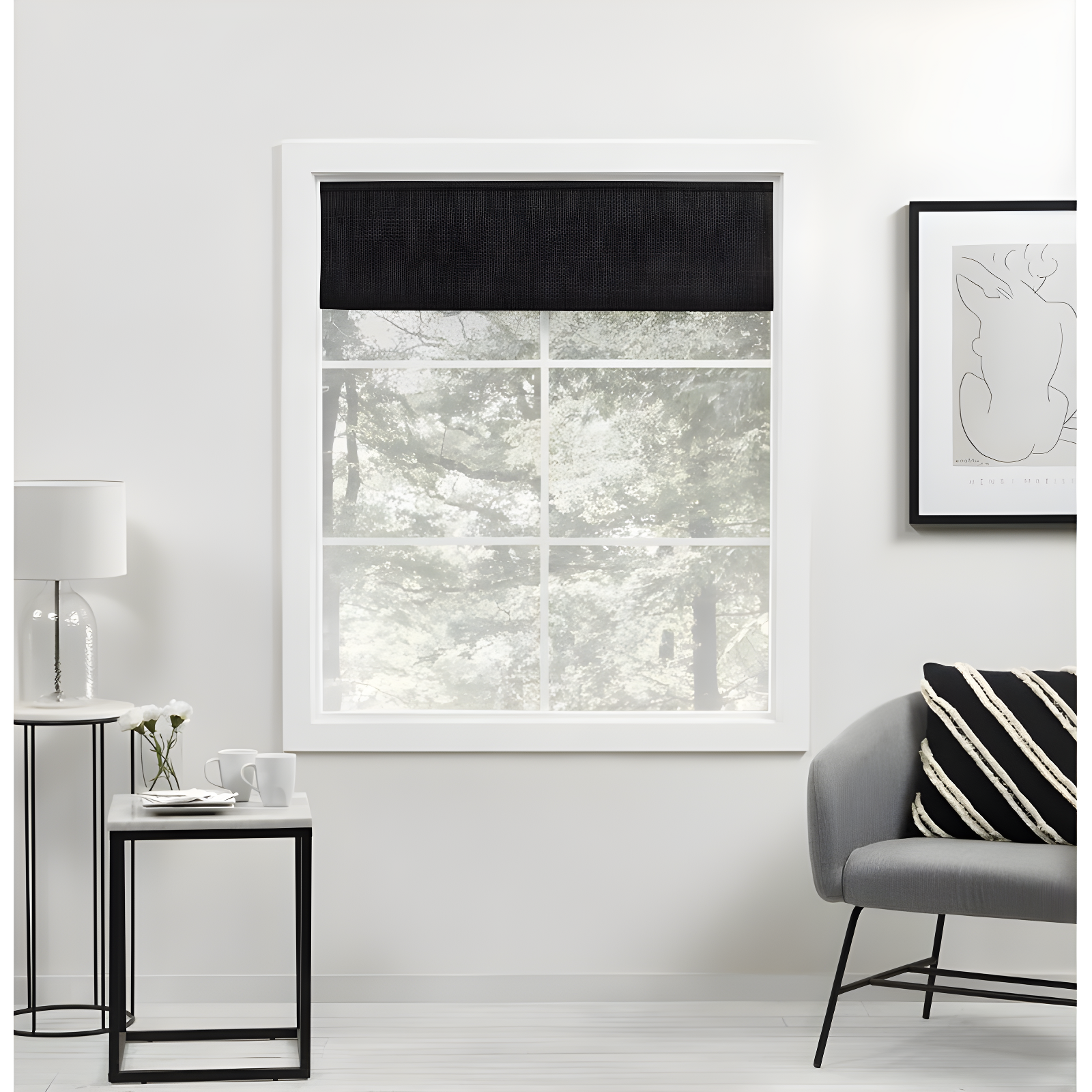 Amalgamated Textiles Exclusive Home Acadia 100% Blackout Roman Shade