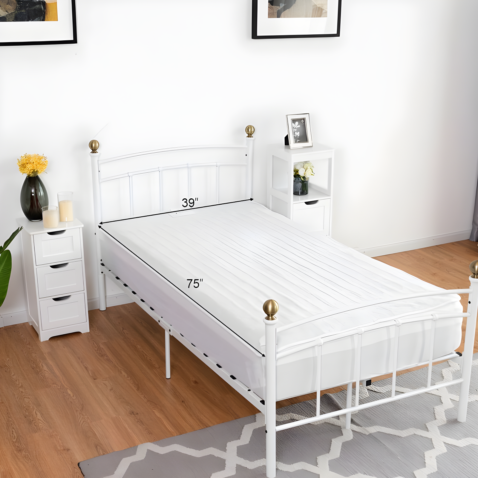 Electric Heated Mattress Pad Safe Twin 8 Temperature 10h Timer
