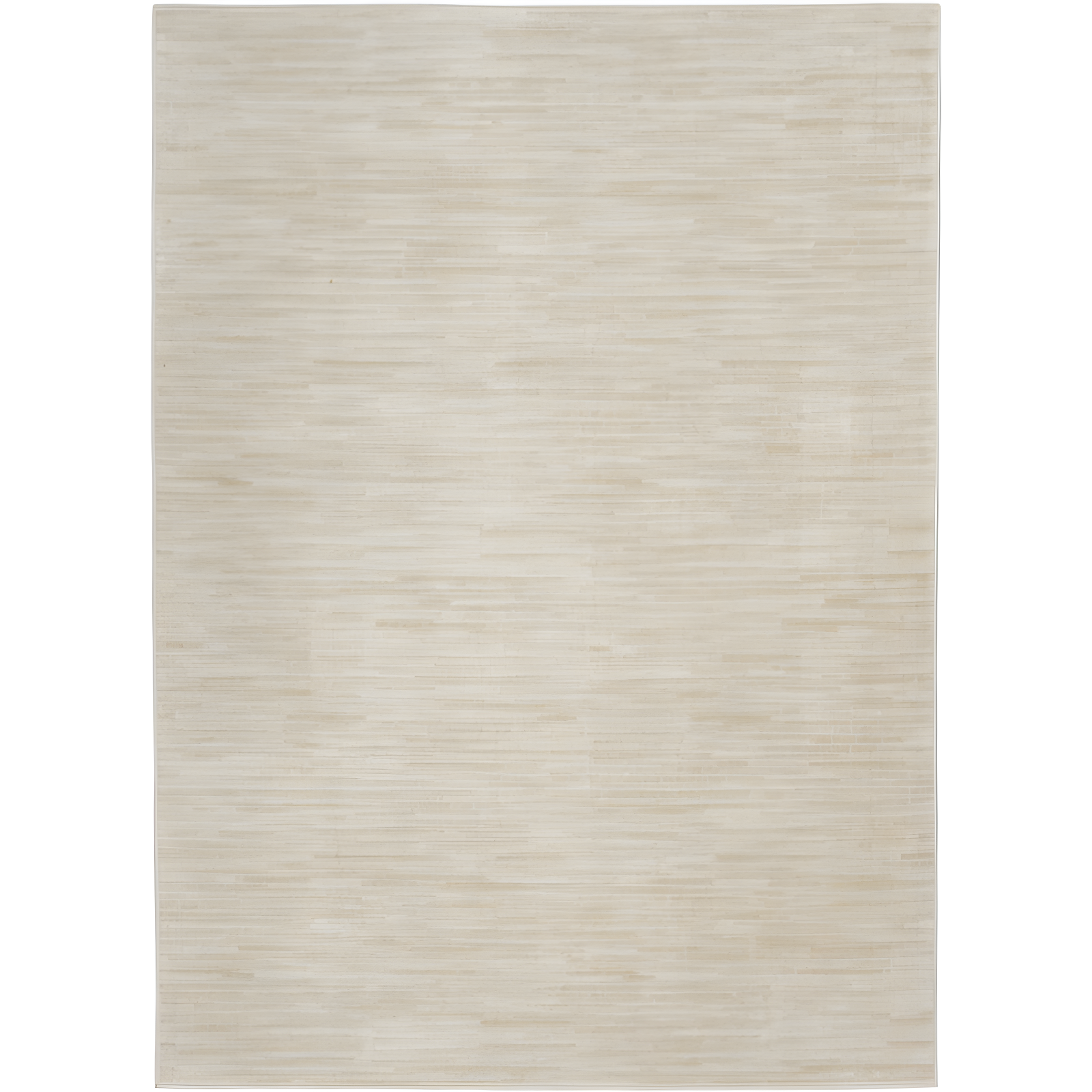Nourison Essentials Easy Care Indoor Outdoor Area Rug - Ivory Beige 5' x 7'