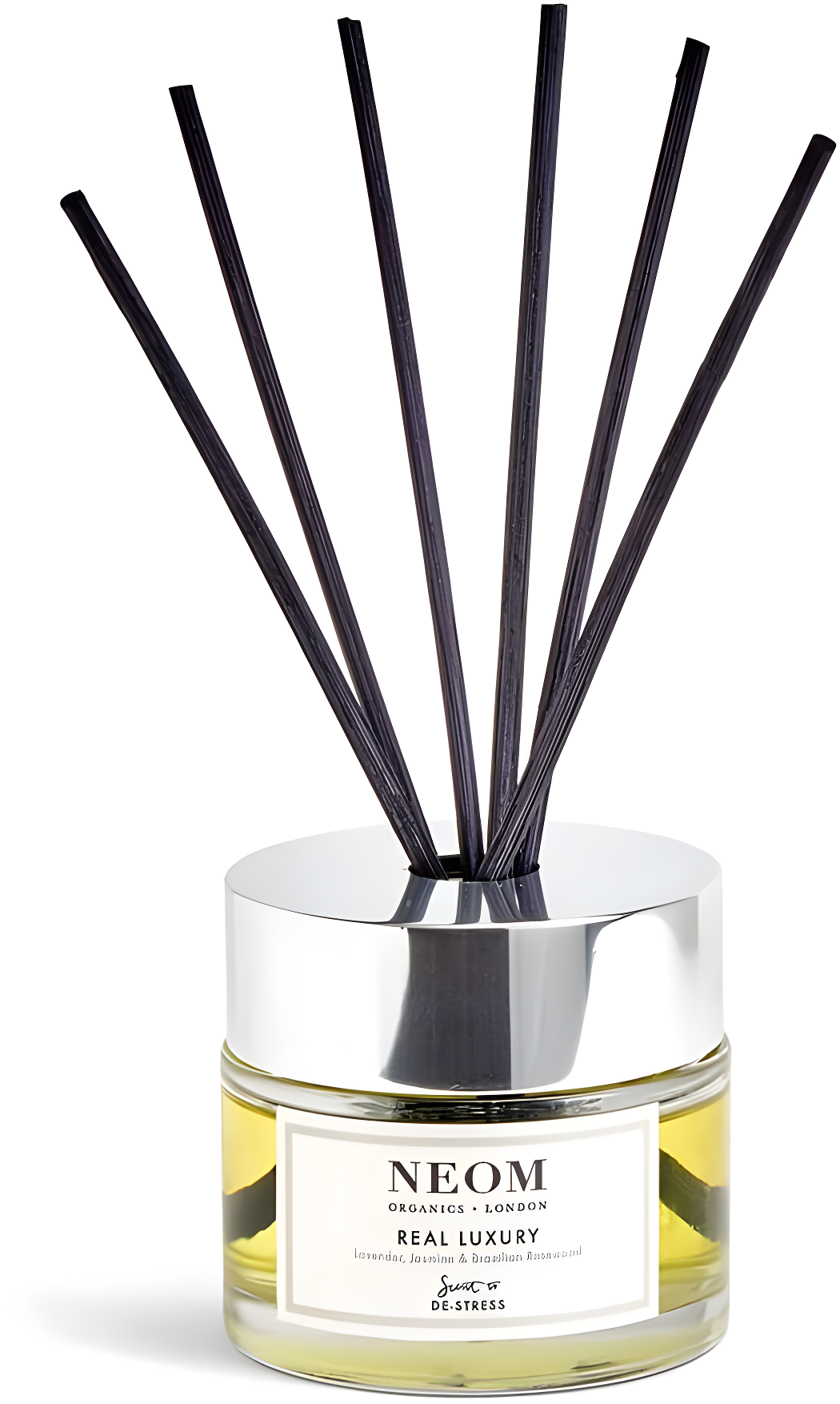 NEOM Real Luxury Reed Diffuser, 3,38fl oz | Lavender, Rosewood & Jasmine Essential Oil Blends | 100% Natural Fragrance | Relaxing Scent |