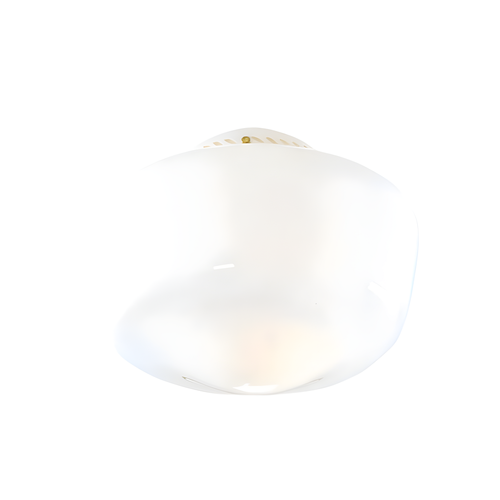 Hunter Fan Original Schoolhouse 7" H x 19" W Glass Bowl Ceiling Fan Bowl Shade ( Screw On ) in White