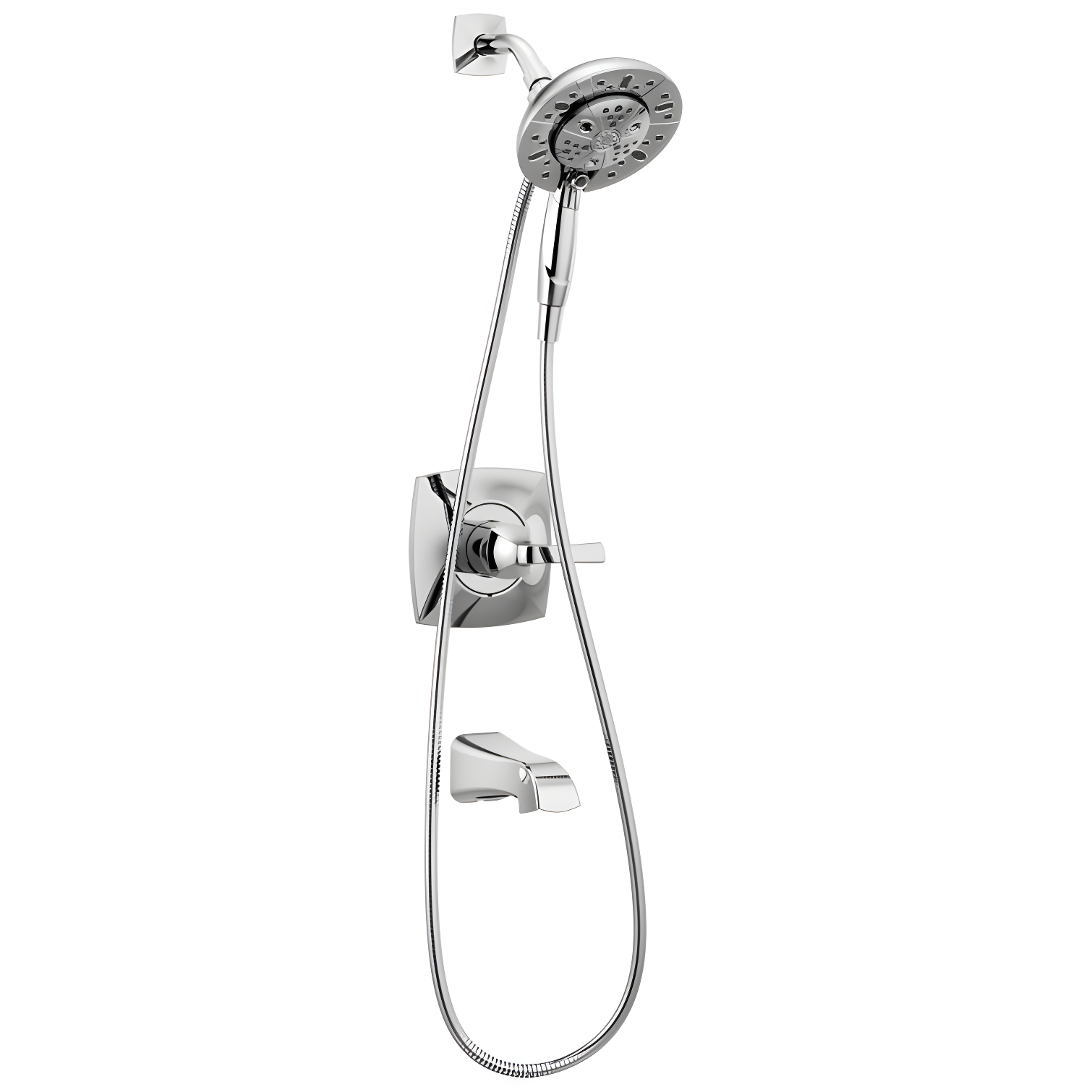 Vesna Single-Function Tub Shower Faucet Set, Shower Trim Kit with In2ition Shower Head and Valve