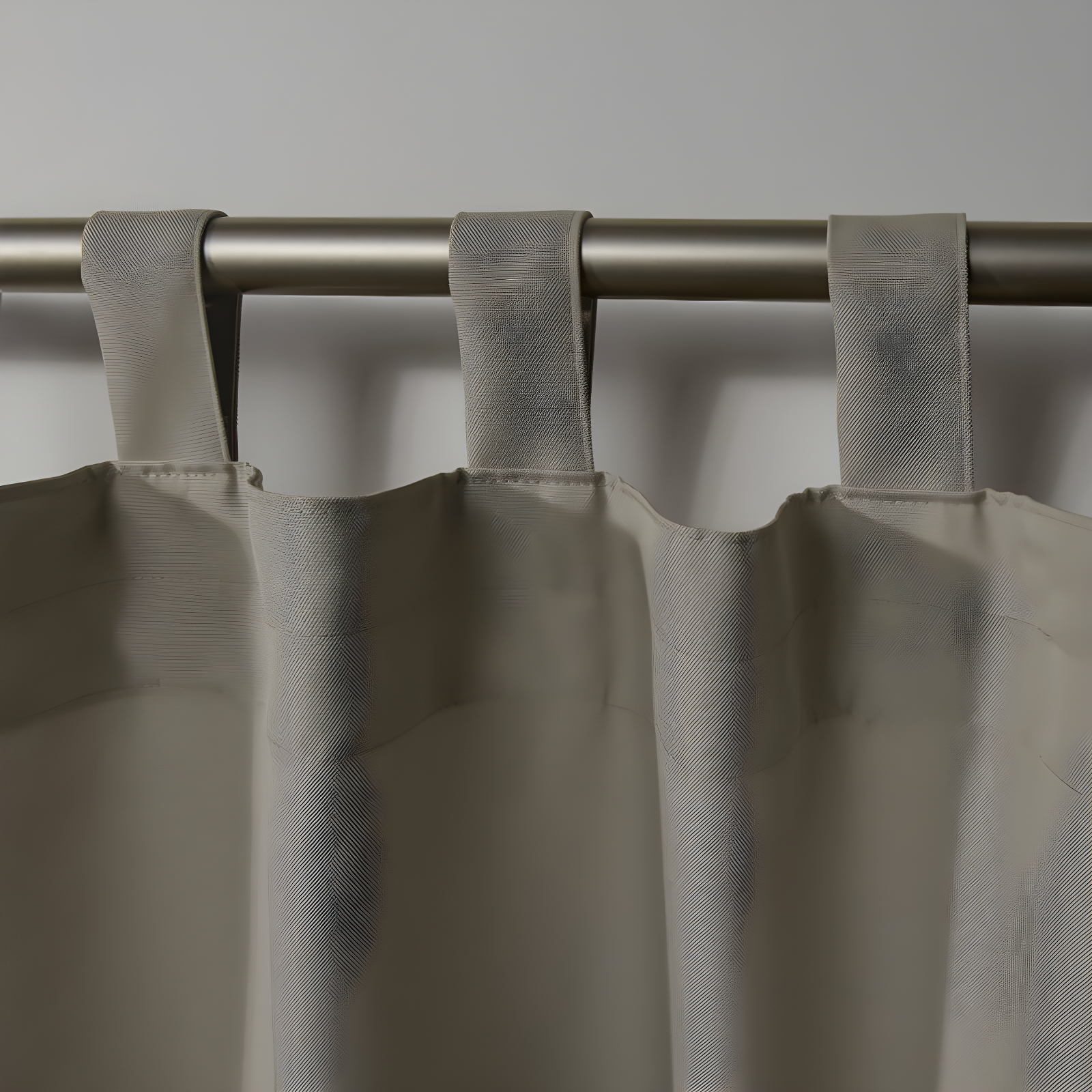 Set of 2 (120"x54") Cabana Easy Closure Grommet Top Light Filtering Window Curtain Panels Taupe Brown - Exclusive Home: Indoor/Outdoor Use