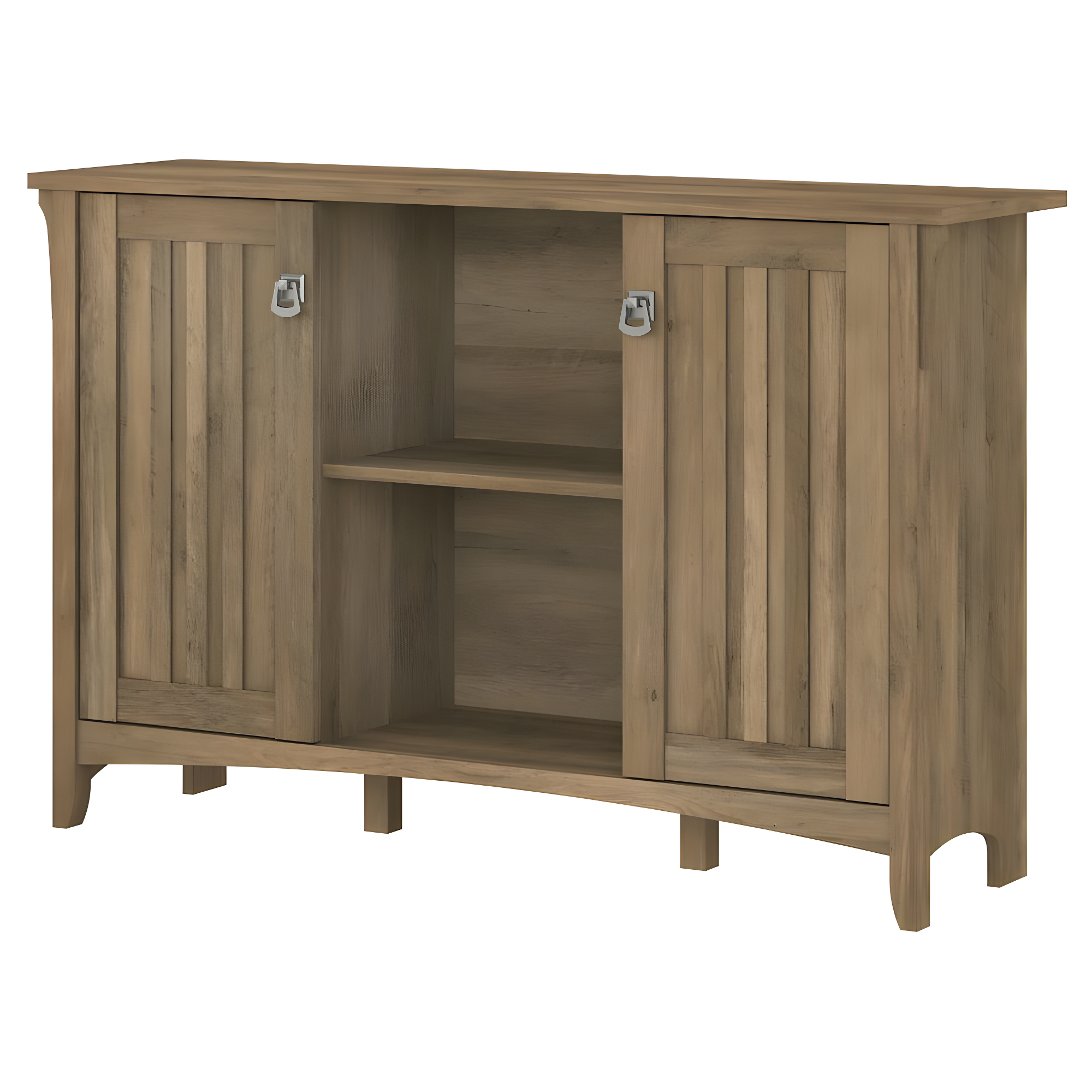 Bush Furniture Salinas Accent Storage Cabinet with Doors in Reclaimed Pine