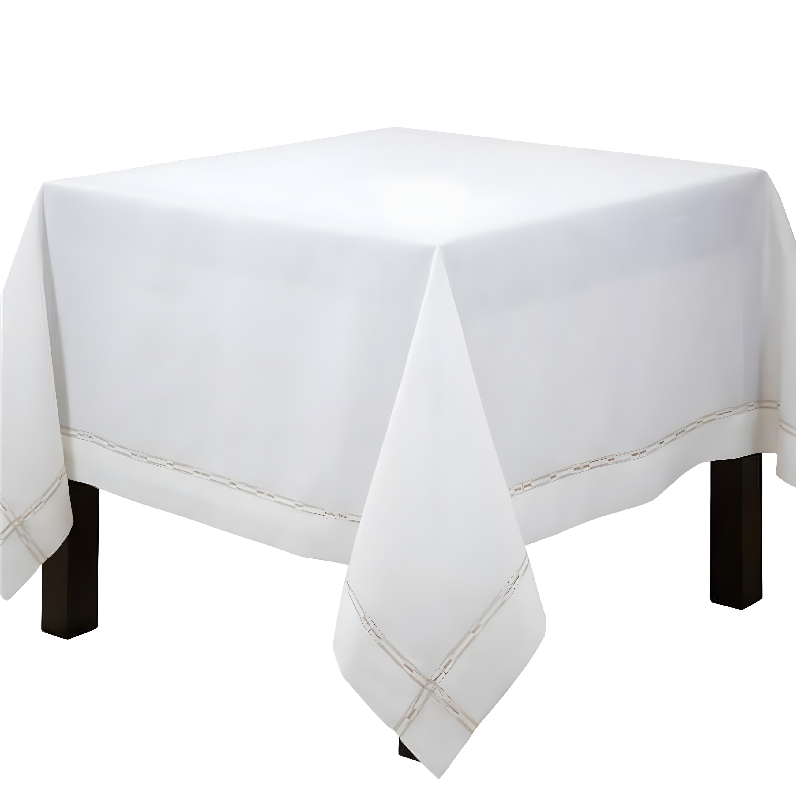 Saro Lifestyle Luxurious Tablecloth with Intricate Embroidery, 72", Gold