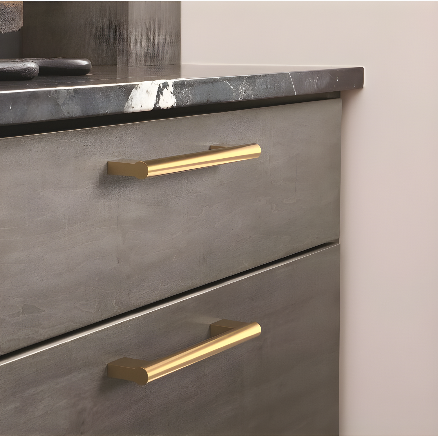 Amerock Versa 5-1/16 inch (128mm) Center-to-Center Champagne Bronze Cabinet Pull
