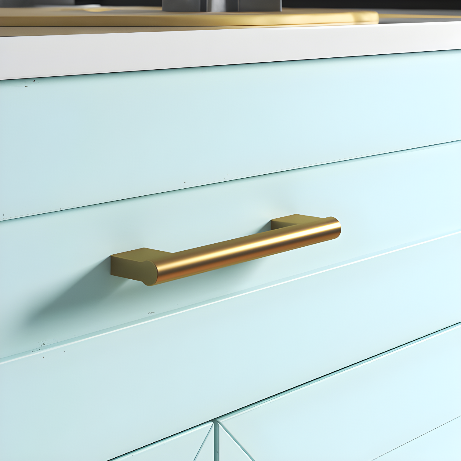 Amerock Versa 5-1/16 inch (128mm) Center-to-Center Champagne Bronze Cabinet Pull