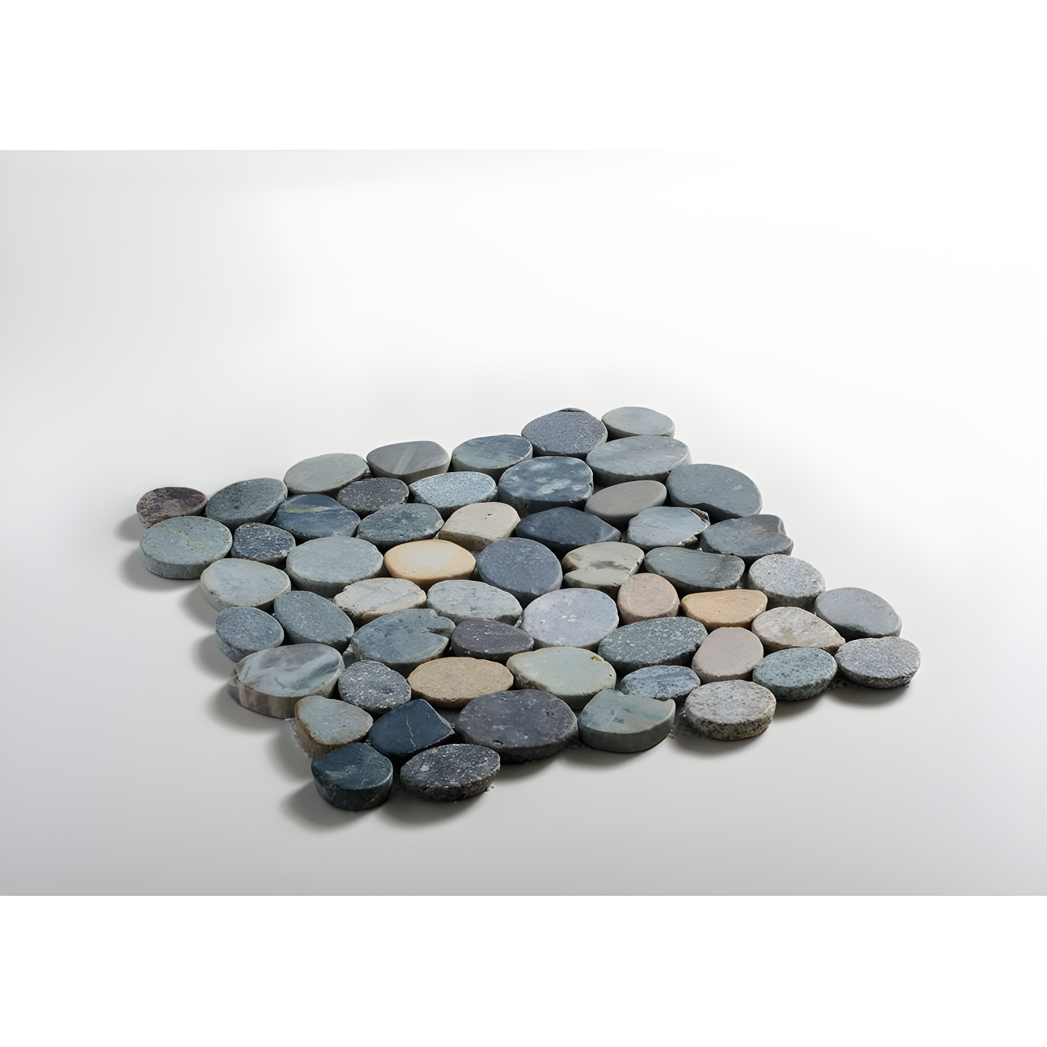 Sliced Pebble Mosaic Wall & Floor Tile