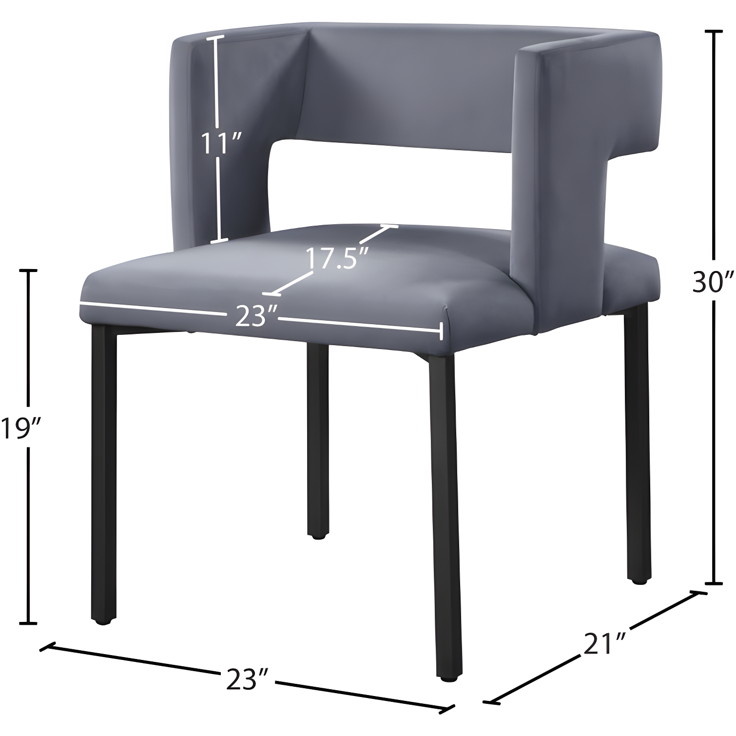 Inga 19'' H Velvet Upholstered Side Chair