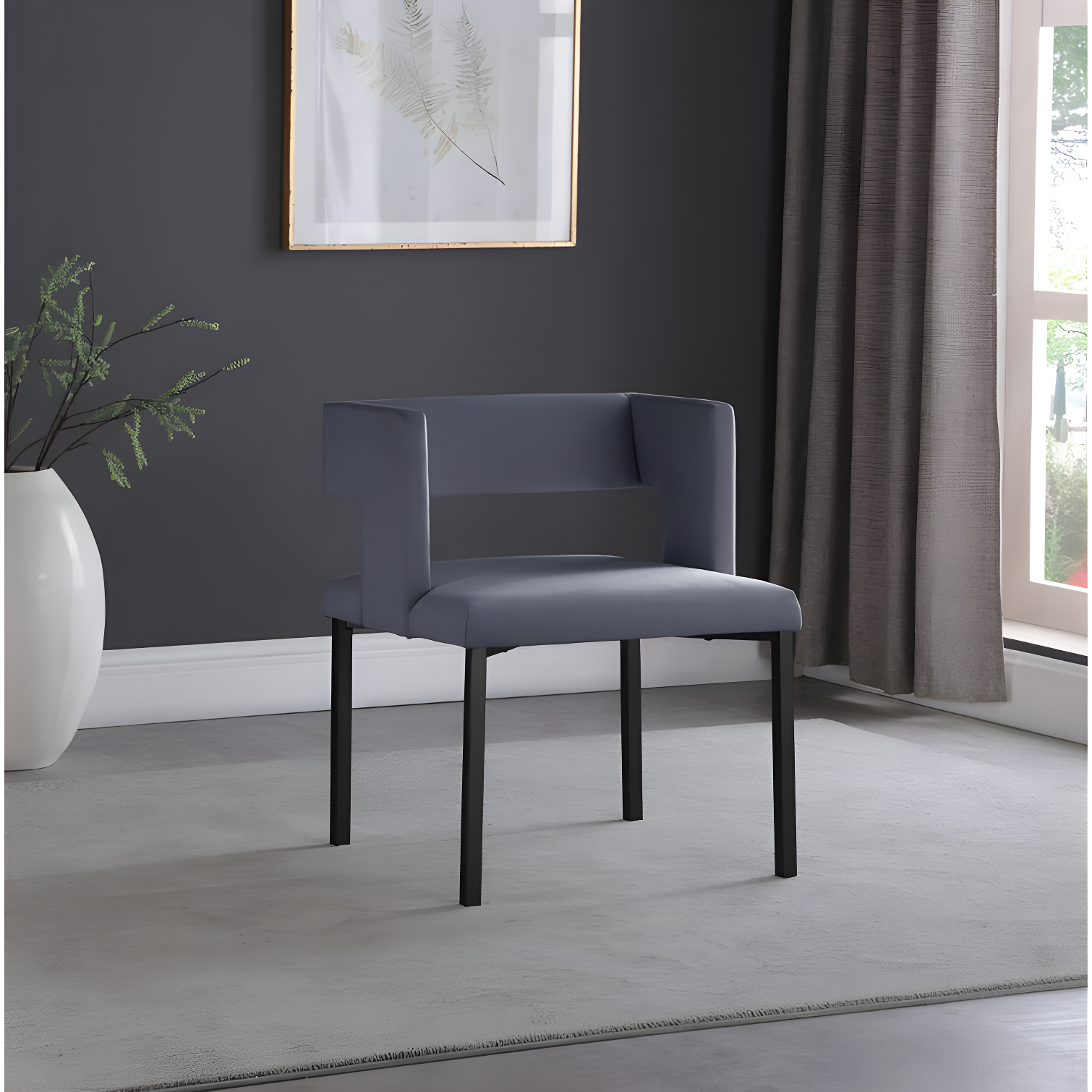 Inga 19'' H Velvet Upholstered Side Chair