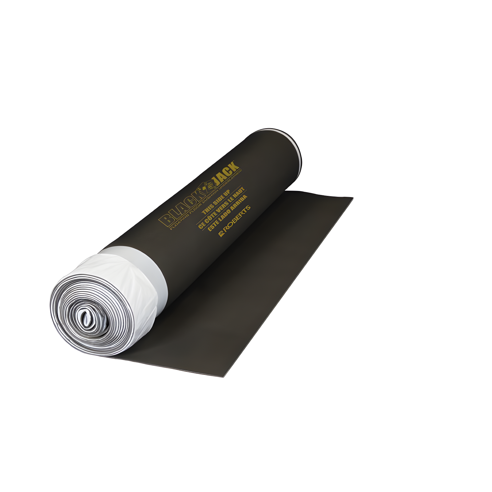 QEP ROBERTS Black Jack Underlayment - 100 sq. ft. Roll - 43" x 28' x 2.5 mm