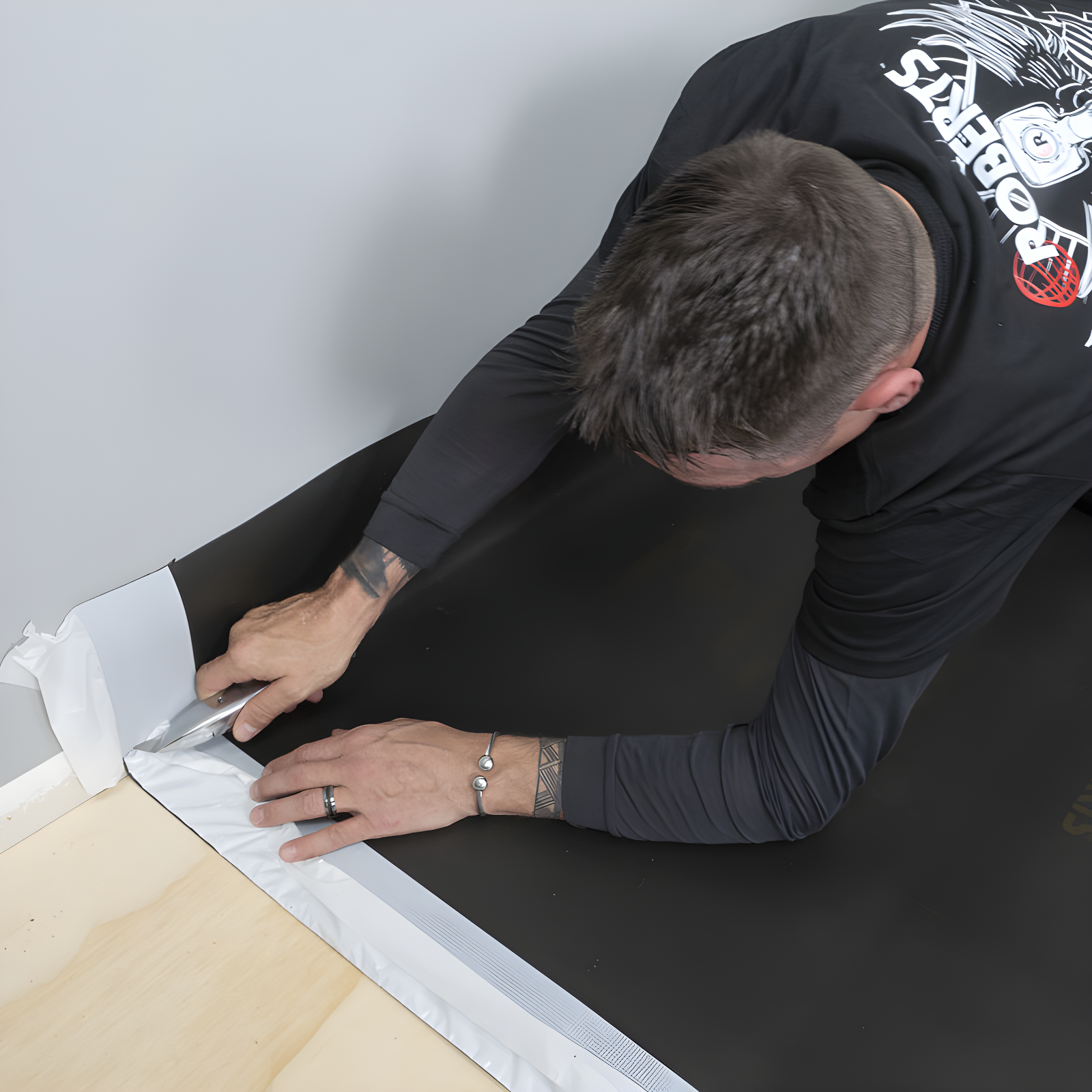 QEP ROBERTS Black Jack Underlayment - 100 sq. ft. Roll - 43" x 28' x 2.5 mm
