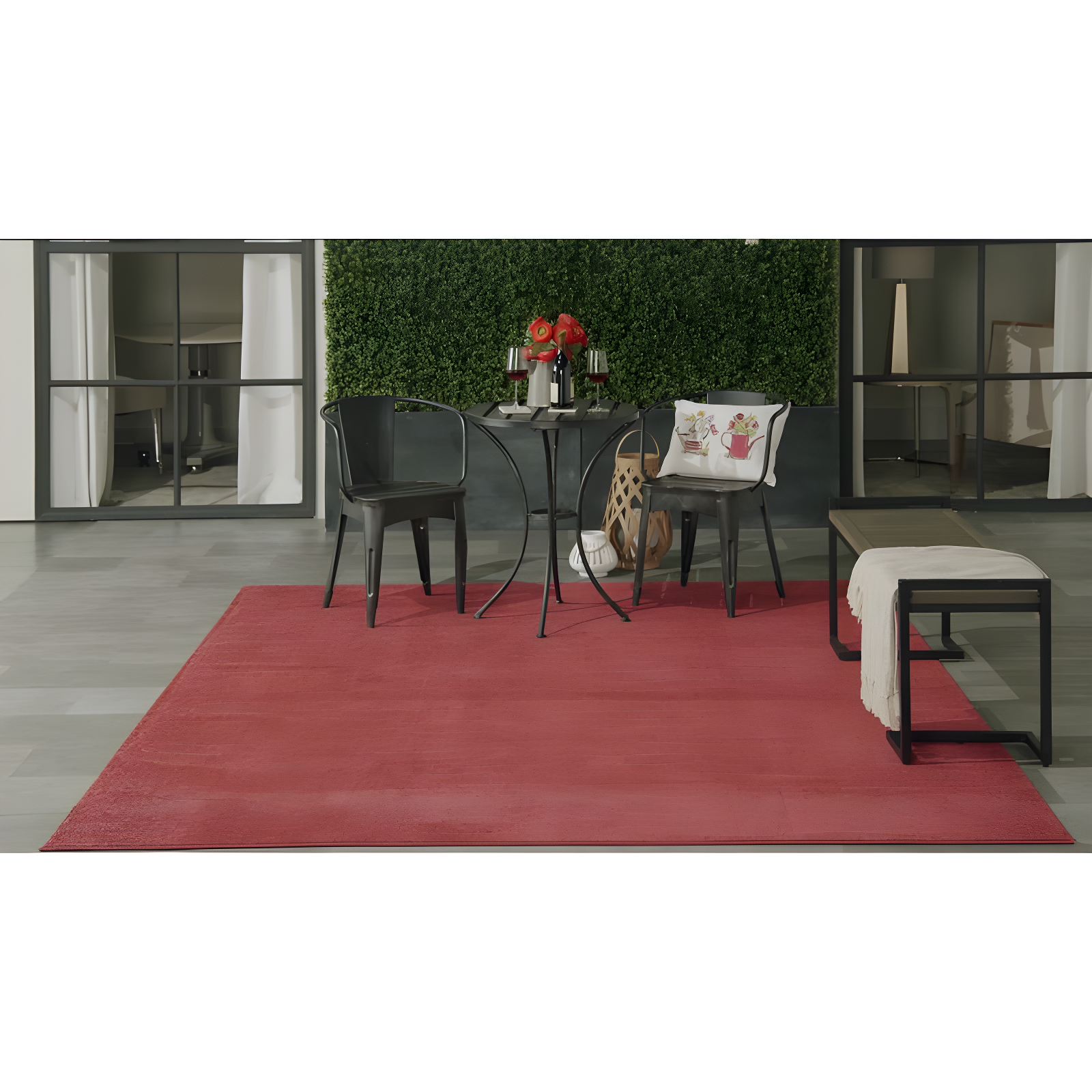 Nourison Nourison Essentials NRE01 Indoor/outdoor Area Rug - Blue/Grey 7' x 10'