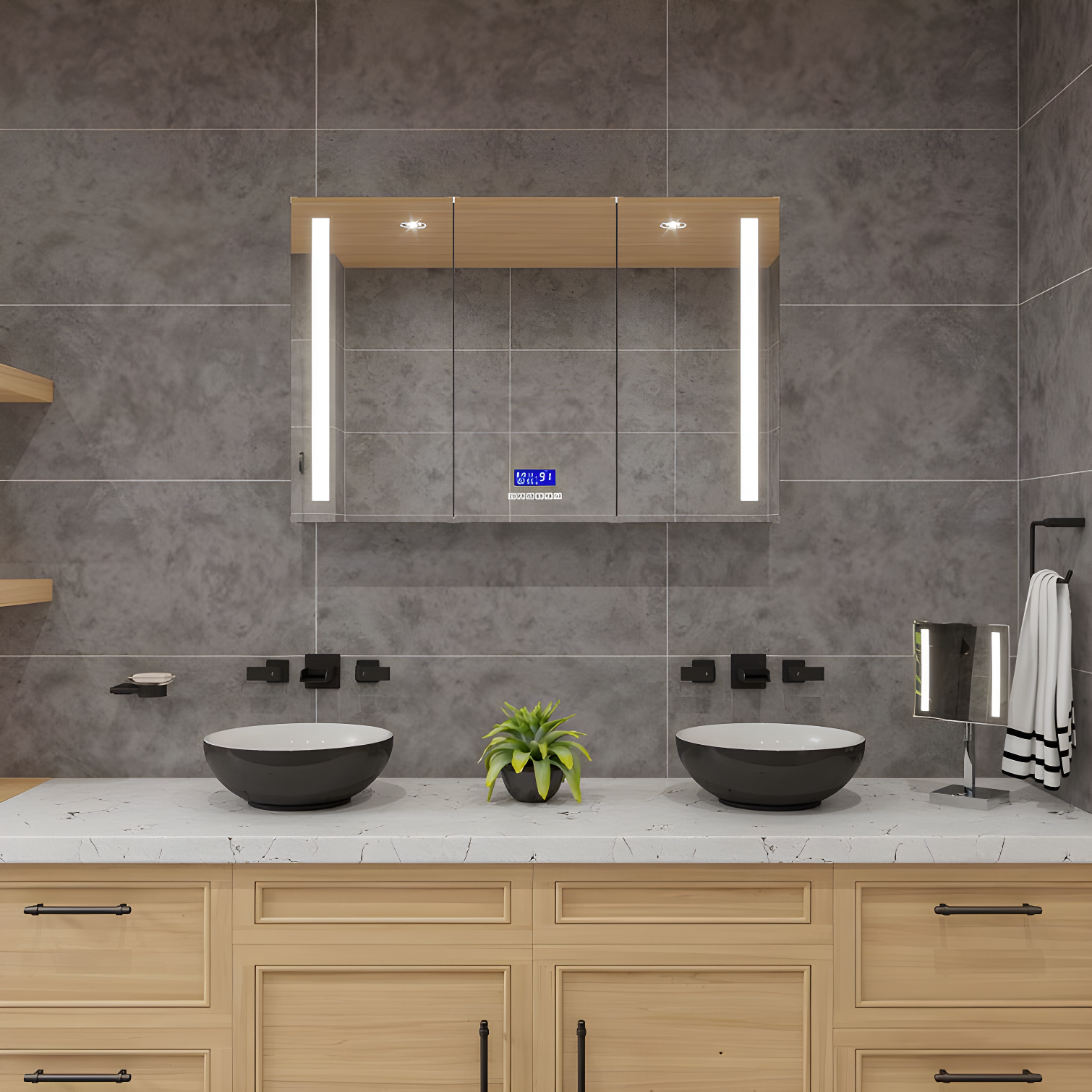 Concave LED Mirror