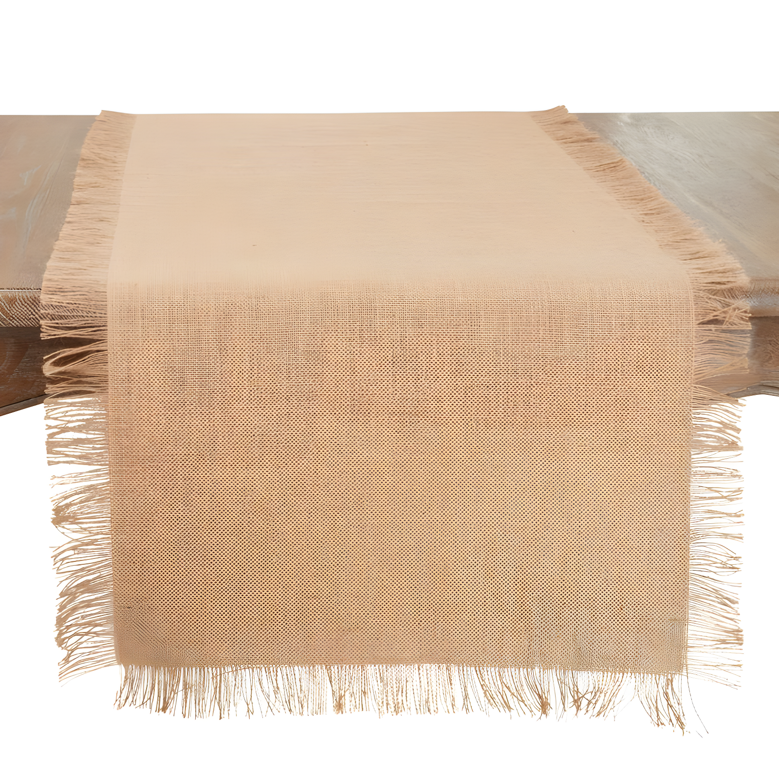 Saro Lifestyle Fringed Jute Runner, 20"x90", Beige