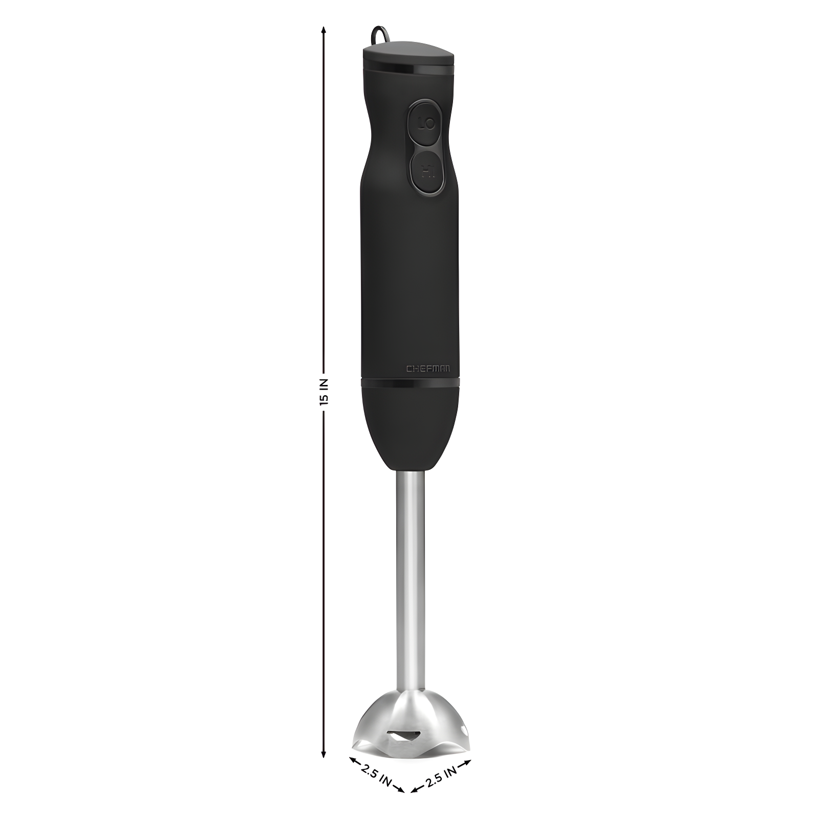 Chefman Immersion Stick Hand Blender with Stainless Steel Blades