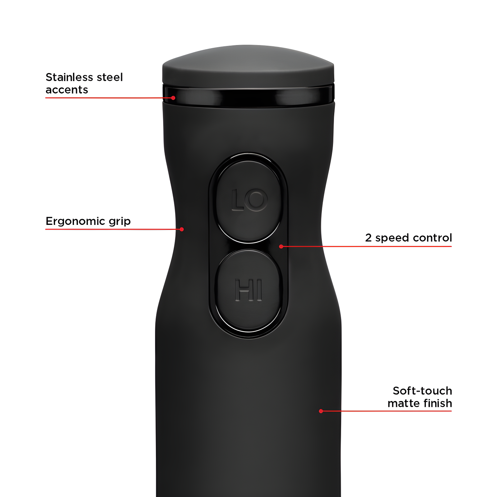 Chefman Immersion Stick Hand Blender with Stainless Steel Blades