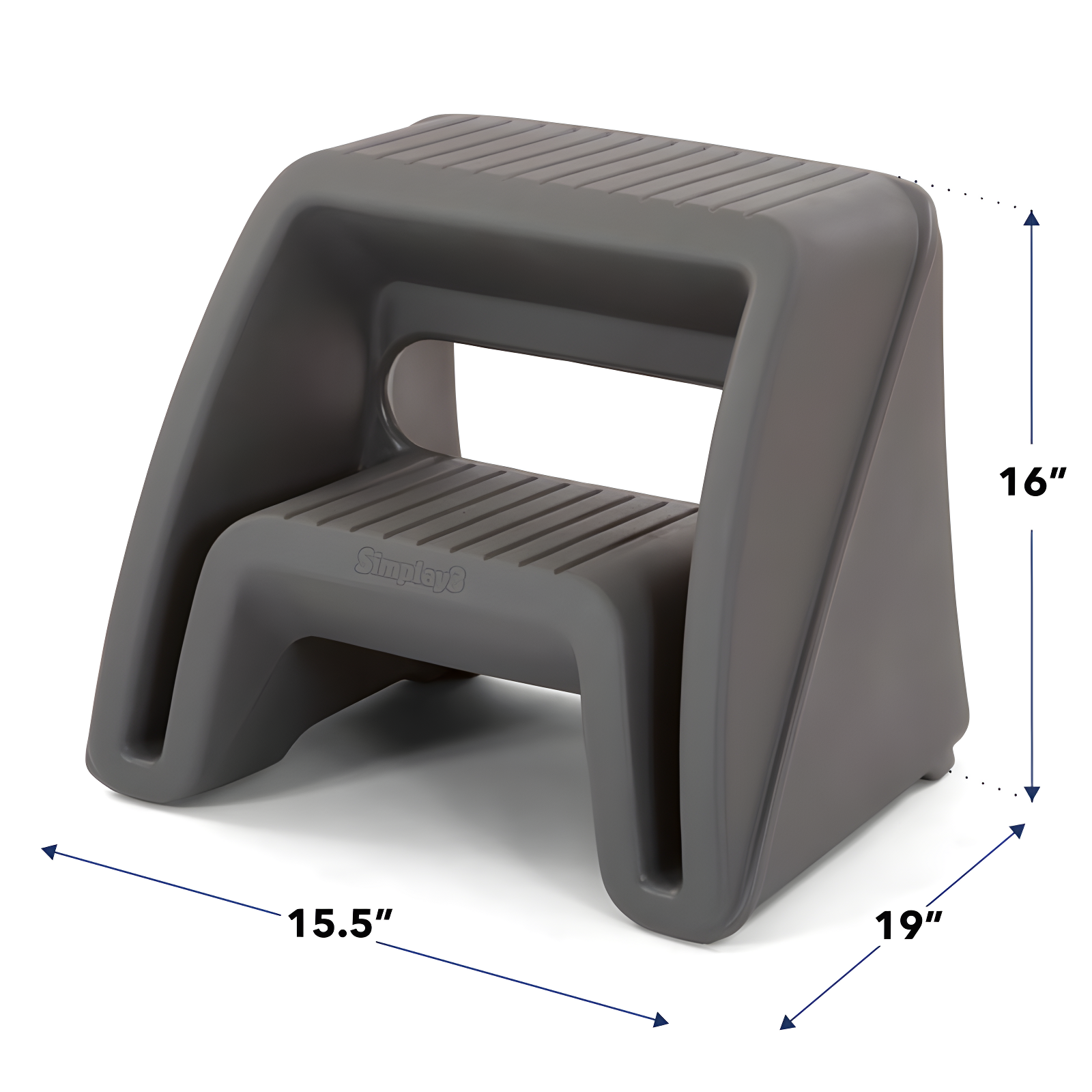 2 - Step Plastic Lightweight Step Stool