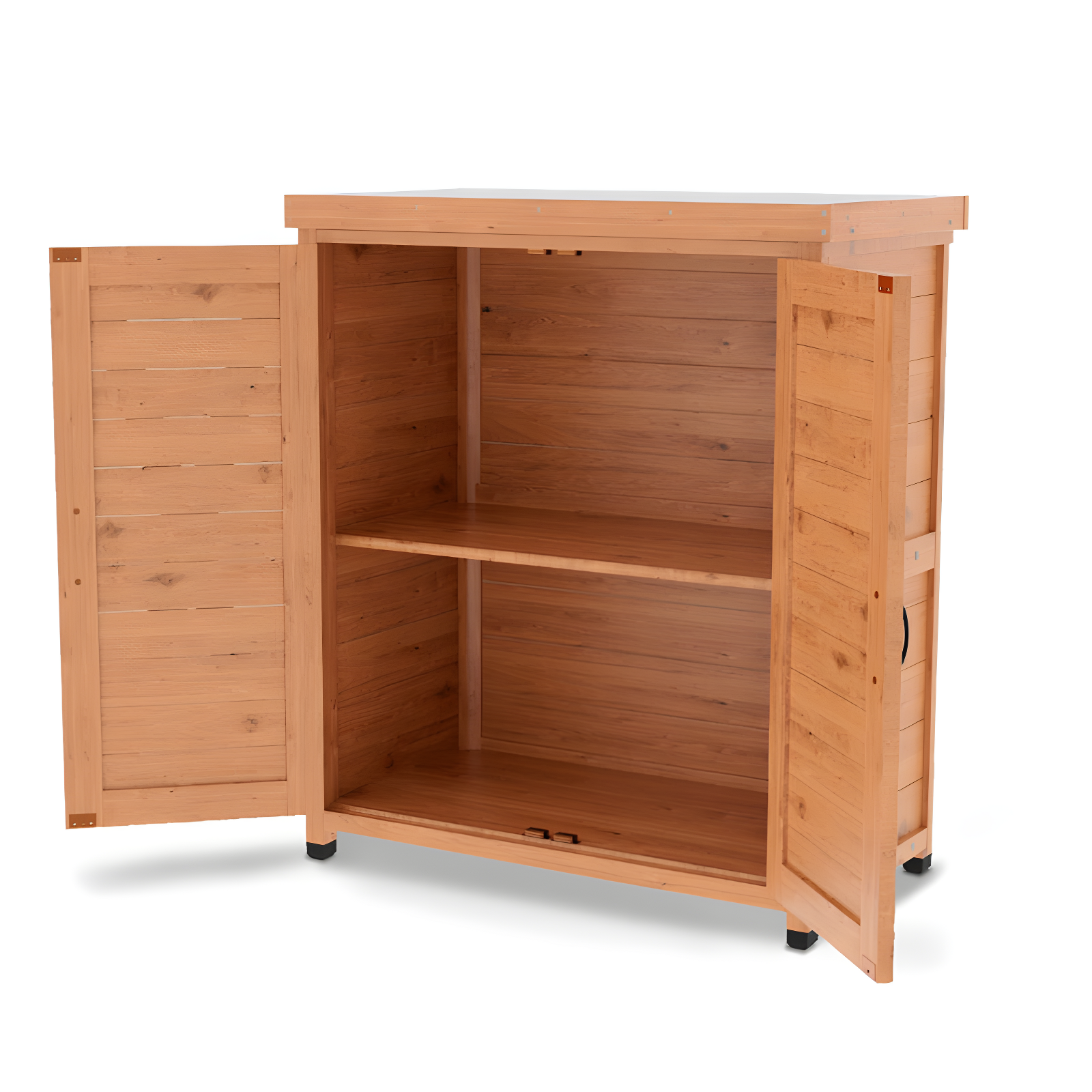 Potting Bench With Storage Cabinet And Metal Table Top For Outdoor Patio,Outdoor Work Station Table