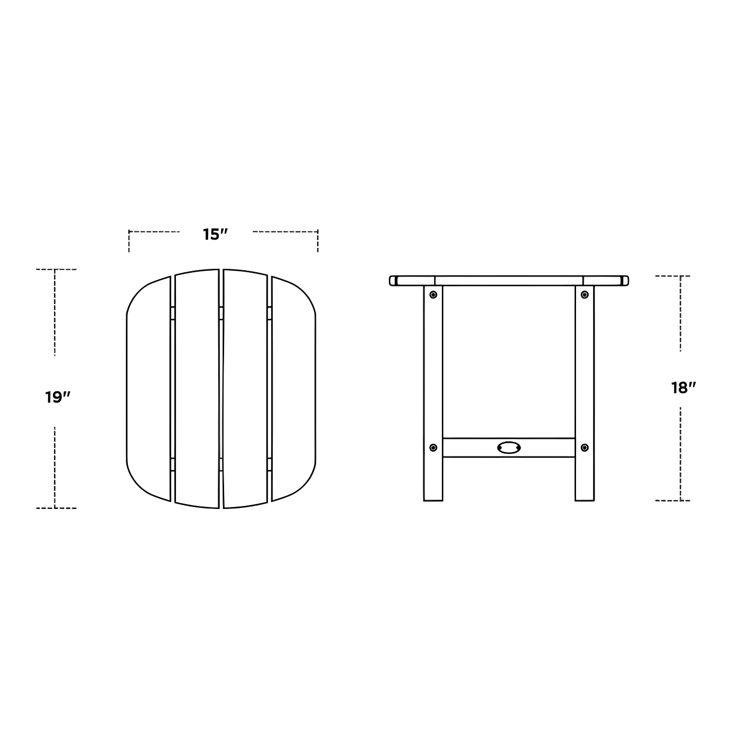 South Beach 18" Side Table