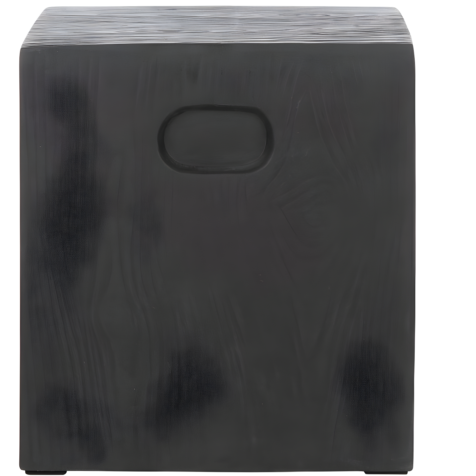 Cube Indoor/Outdoor Modern Concrete Accent Table - Black - Safavieh