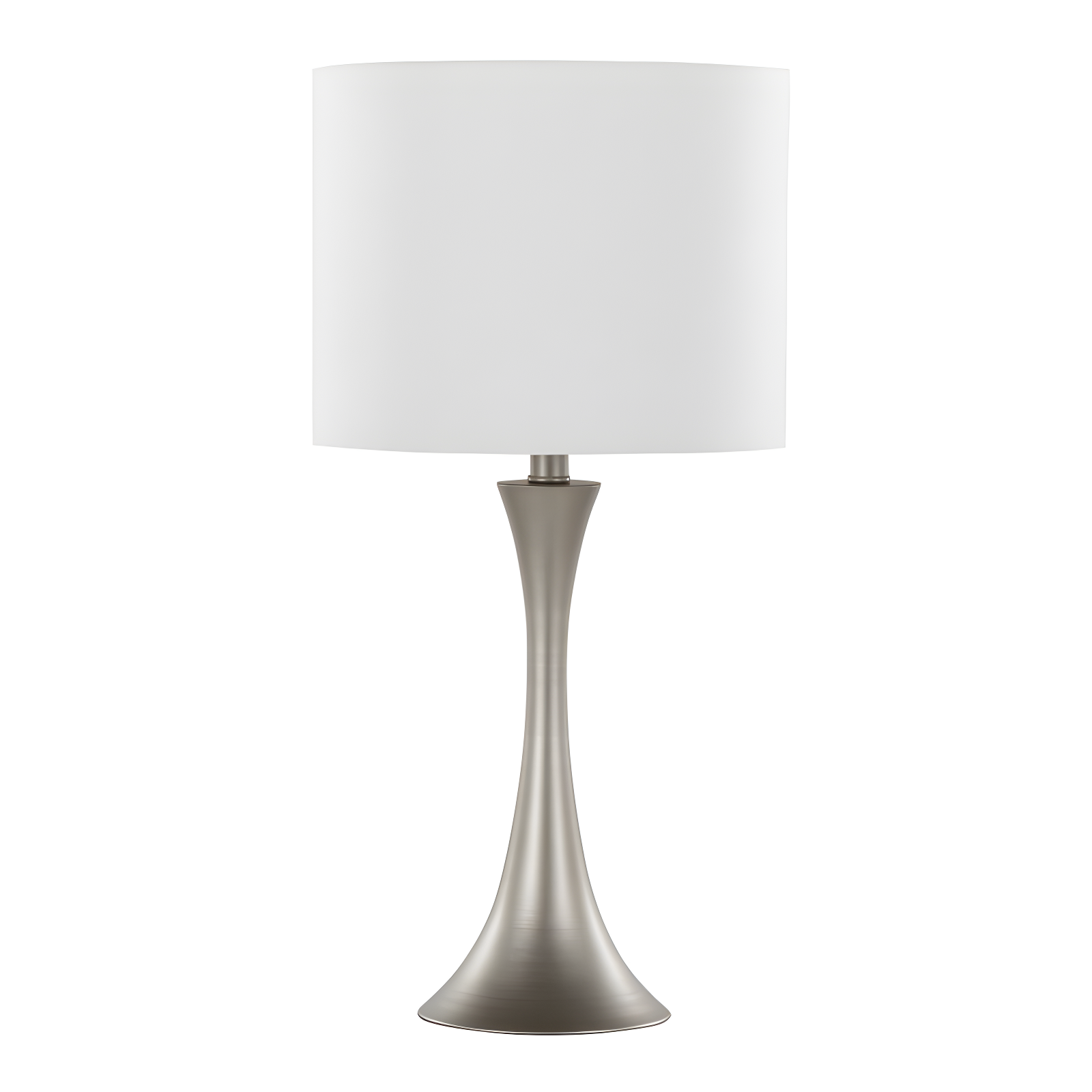 LumiSource: Lenuxe 24" Metal Table Lamps with Linen Drum Shade, Set of 2 - UL Listed, No Bulbs Included