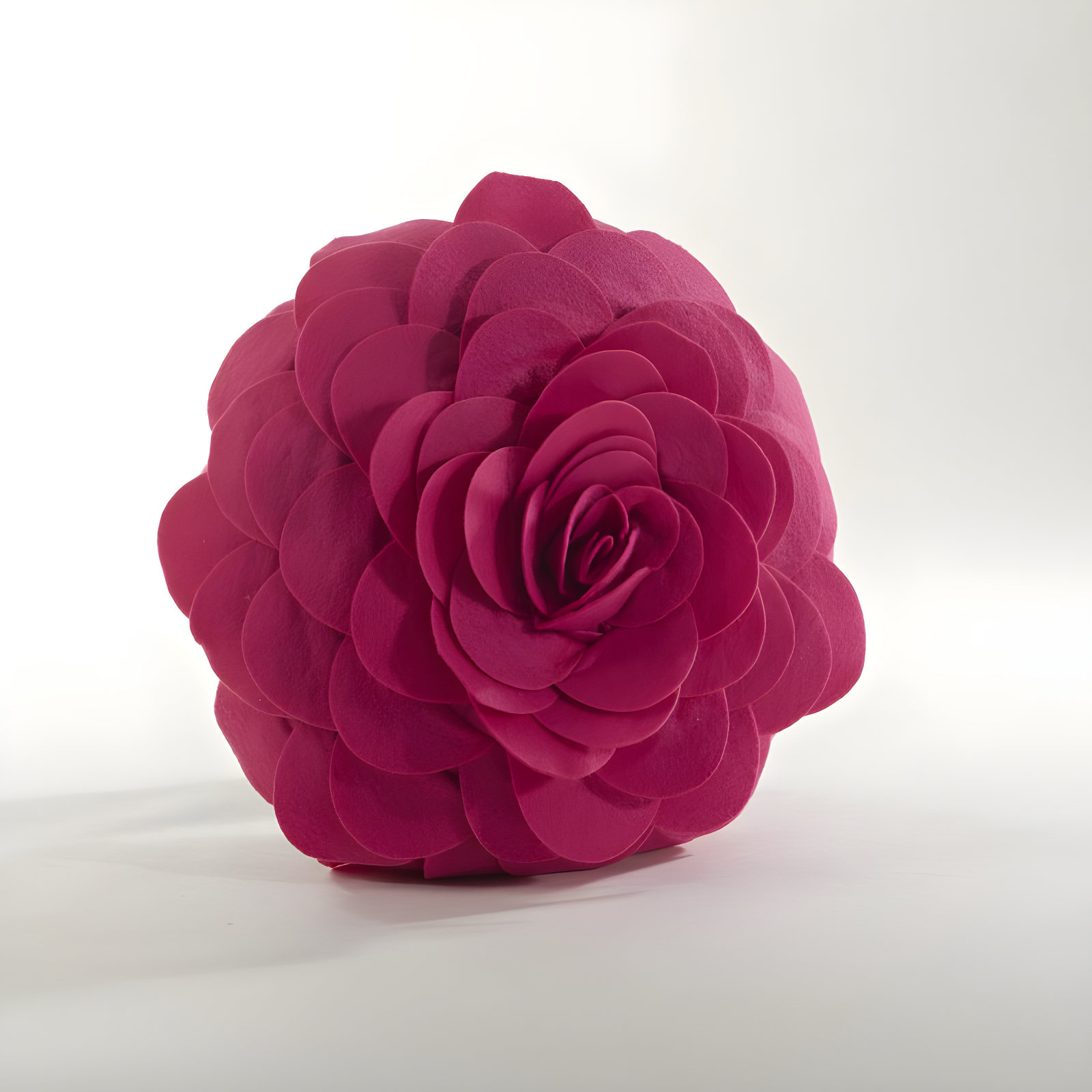 Saro Felt Collection Appliqued Felt Throw Pillow