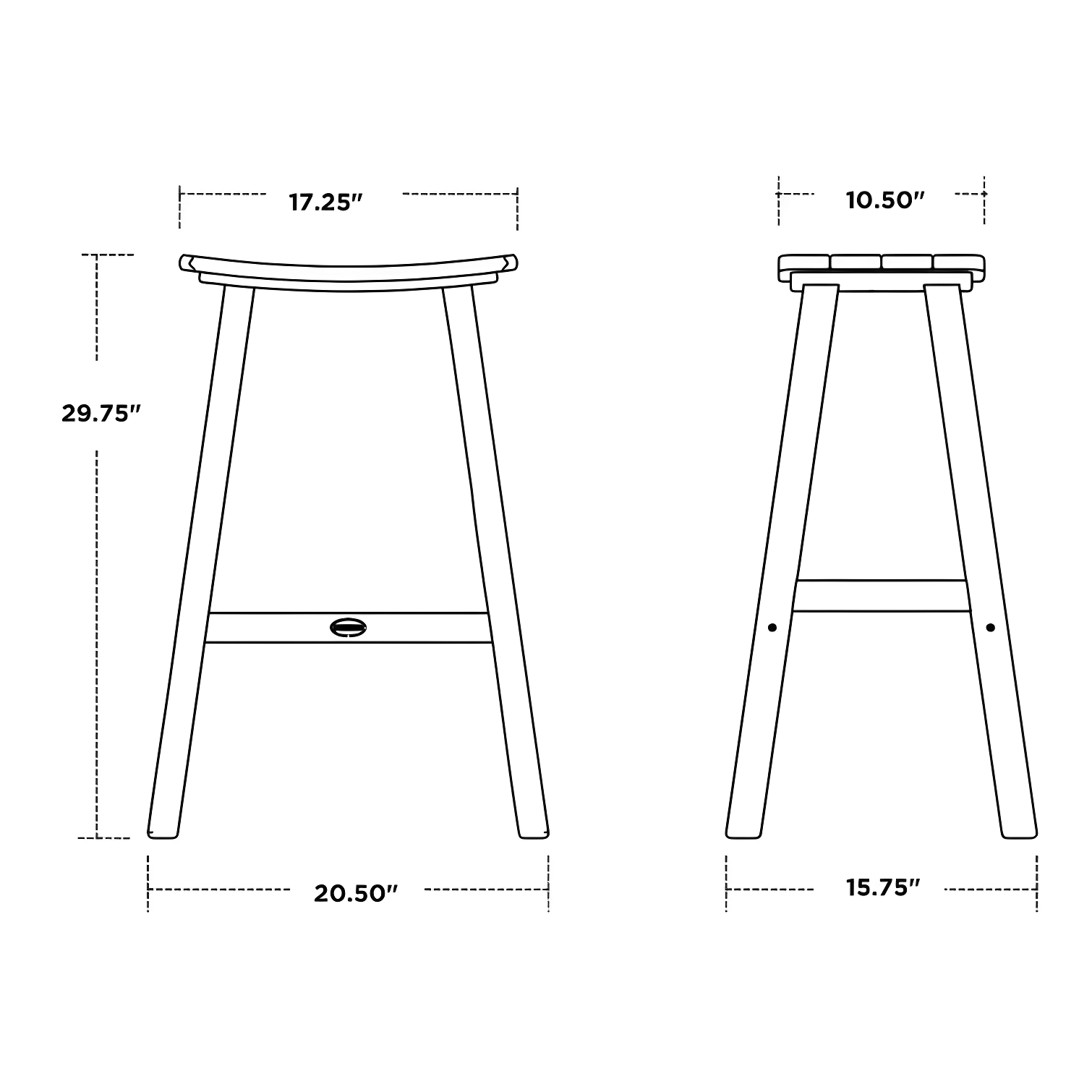 Traditional Garden Patio Bar Stool