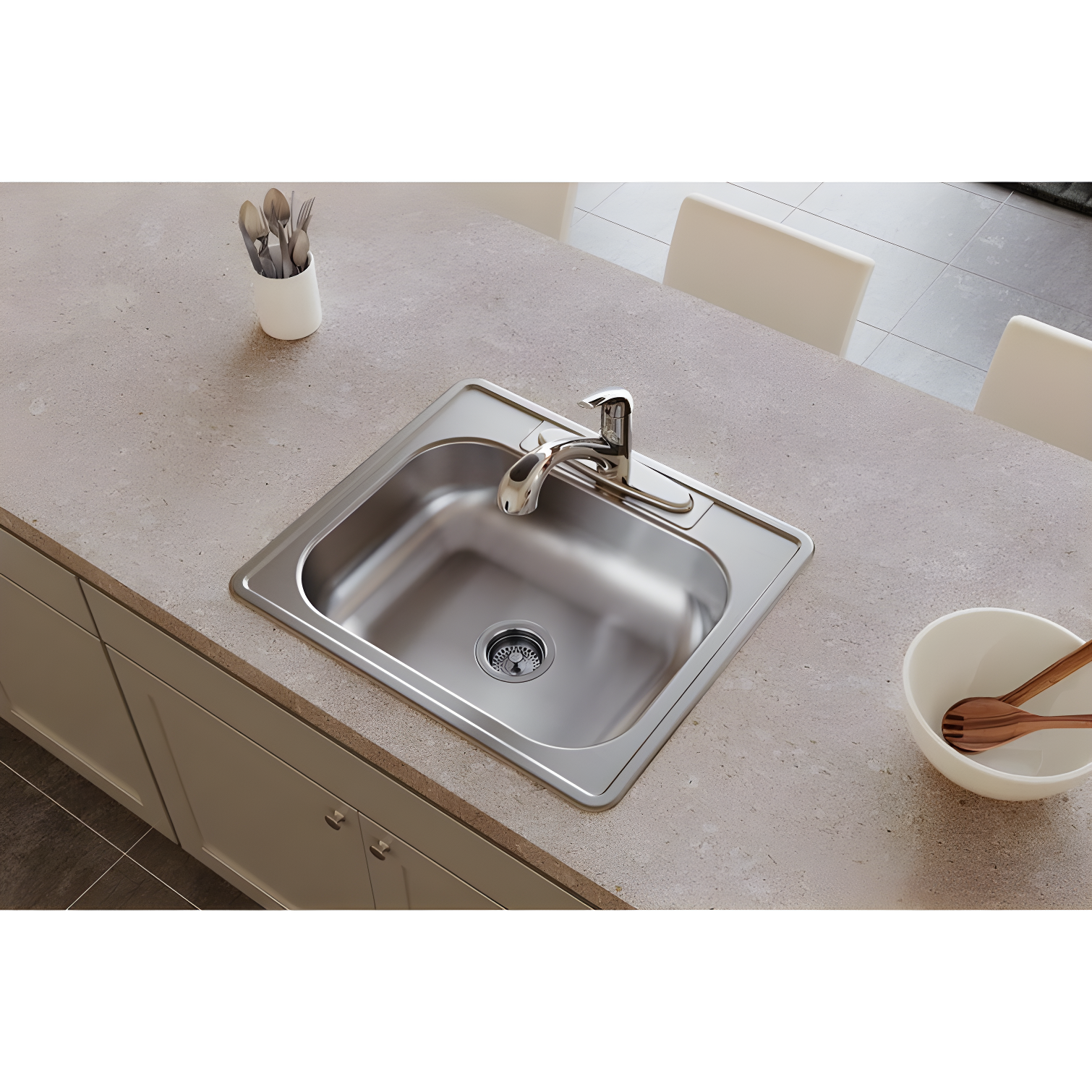 Dayton 25" L x 22" W Drop-In Kitchen Sink