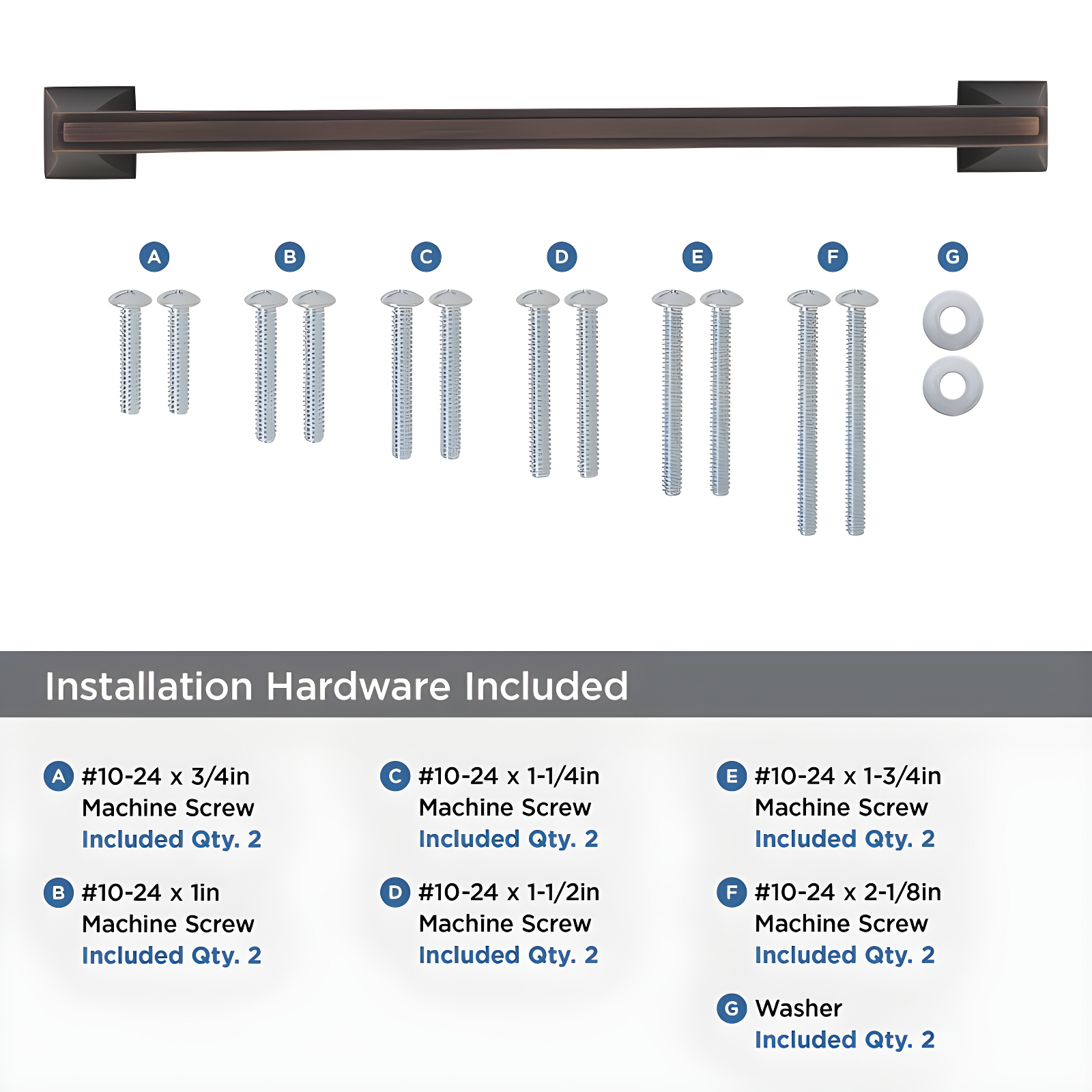Amerock Mulholland 12 inch (305mm) Center-to-Center Oil-Rubbed Bronze Appliance Pull