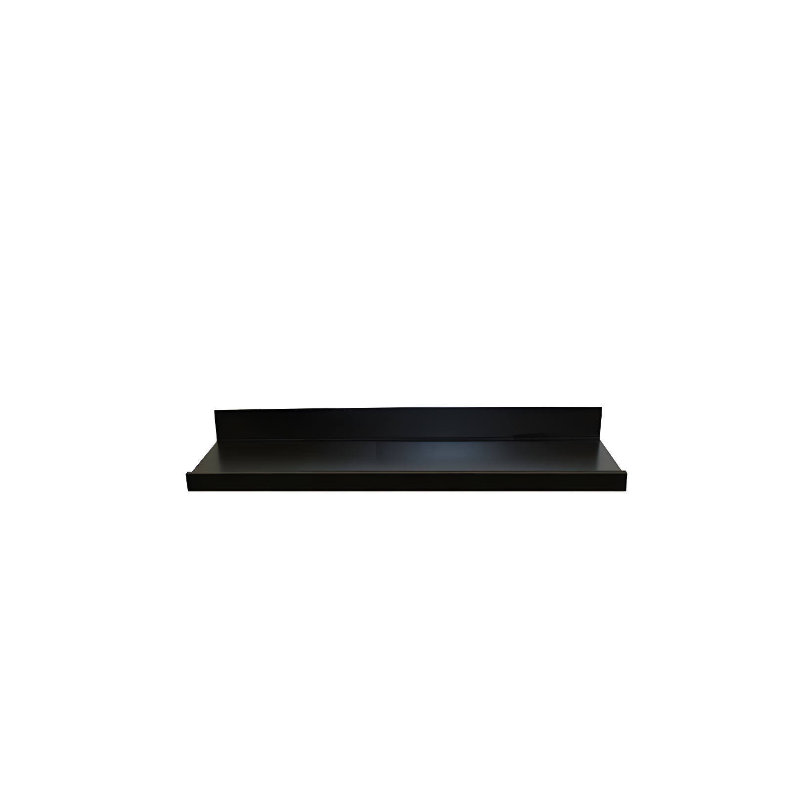 InPlace 36" Picture Ledge Wall Shelf Black: Modern Floating Display, Wood Composite, Includes Mounting Hardware