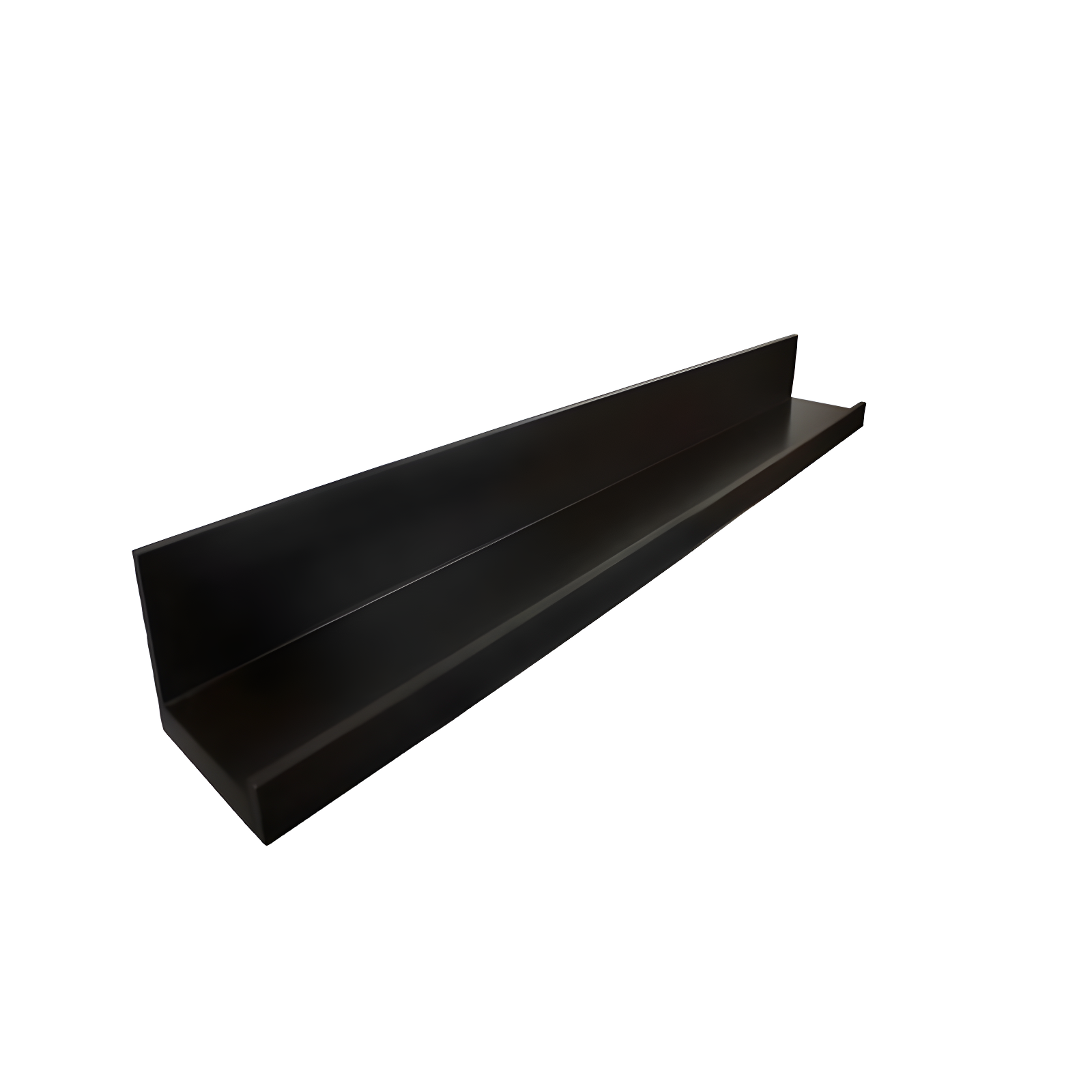 InPlace 36" Picture Ledge Wall Shelf Black: Modern Floating Display, Wood Composite, Includes Mounting Hardware