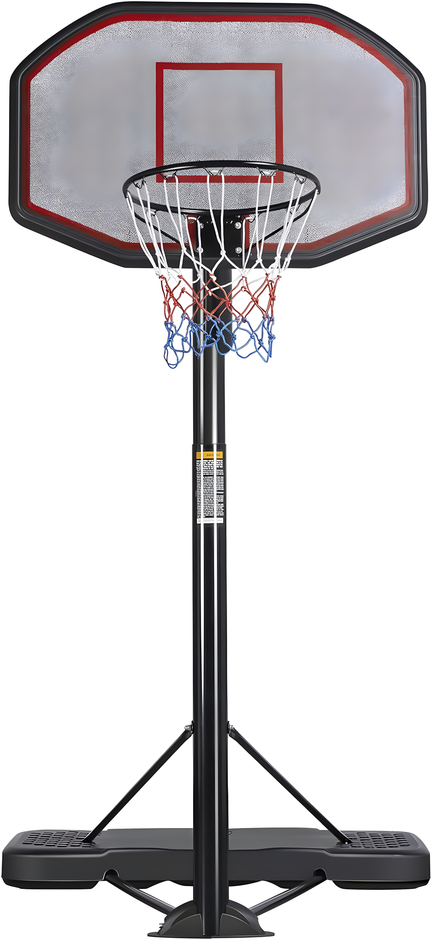 Yaheetech Basketball Hoop Outdoor for Adults Portable Basketball Hoop Basketball Goals Indoor 9-12ft Height Adjustable Basketball Court Stand with 43 inch Basketball Backboard C21